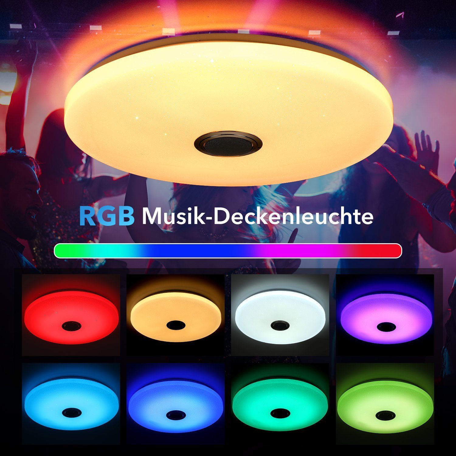 WILGOON Deckenleuchte 60W LED Deckenlampe RGB günstig online kaufen