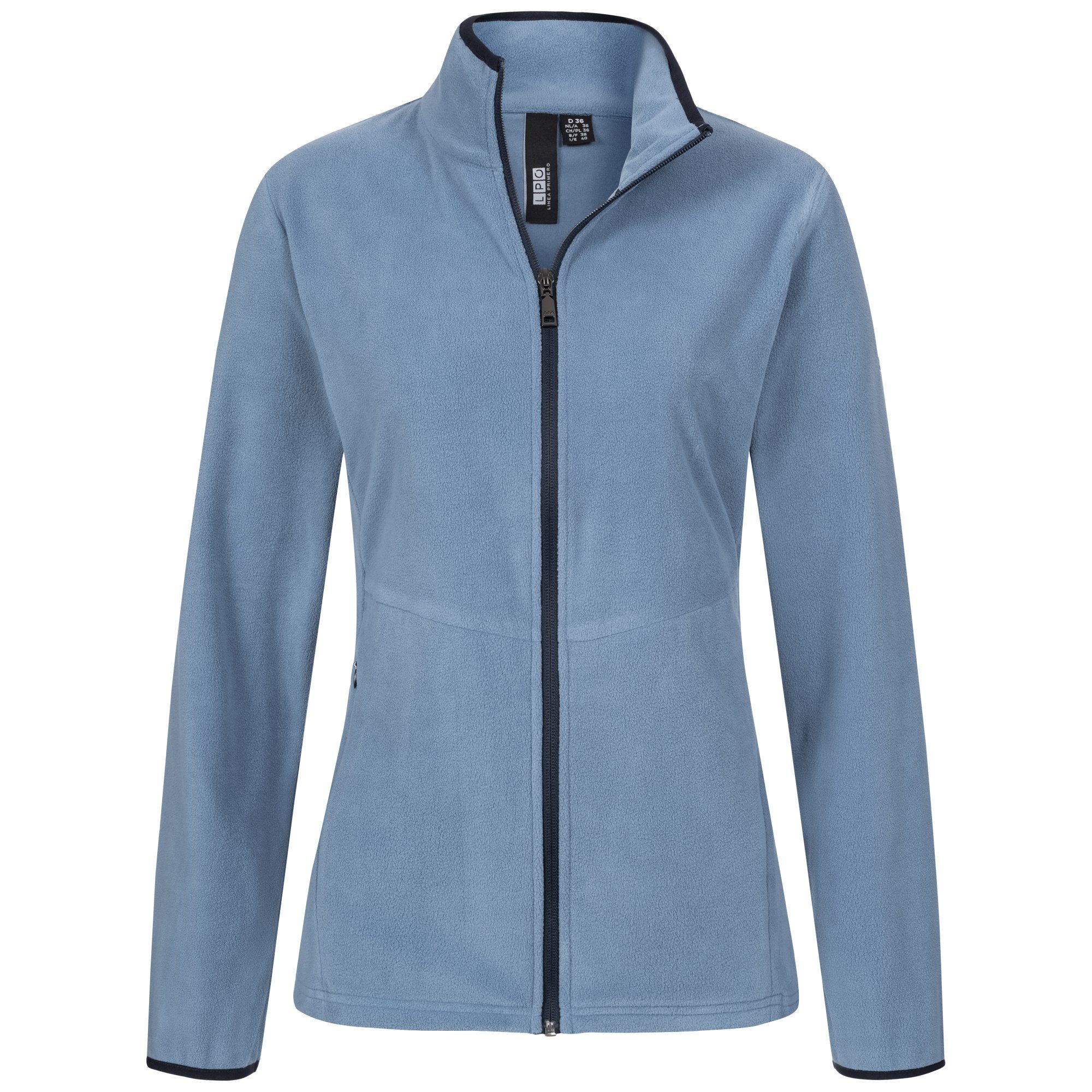 DEPROC Active Fleecejacke DECORAH II WOMEN weiche Fleecejacke in traditioneller Optik hellblau | Übergangsjacken