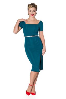 Banned A-Linien-Kleid She's The One Pencil Dress Teal Retro Vintage Bleistiftkleid