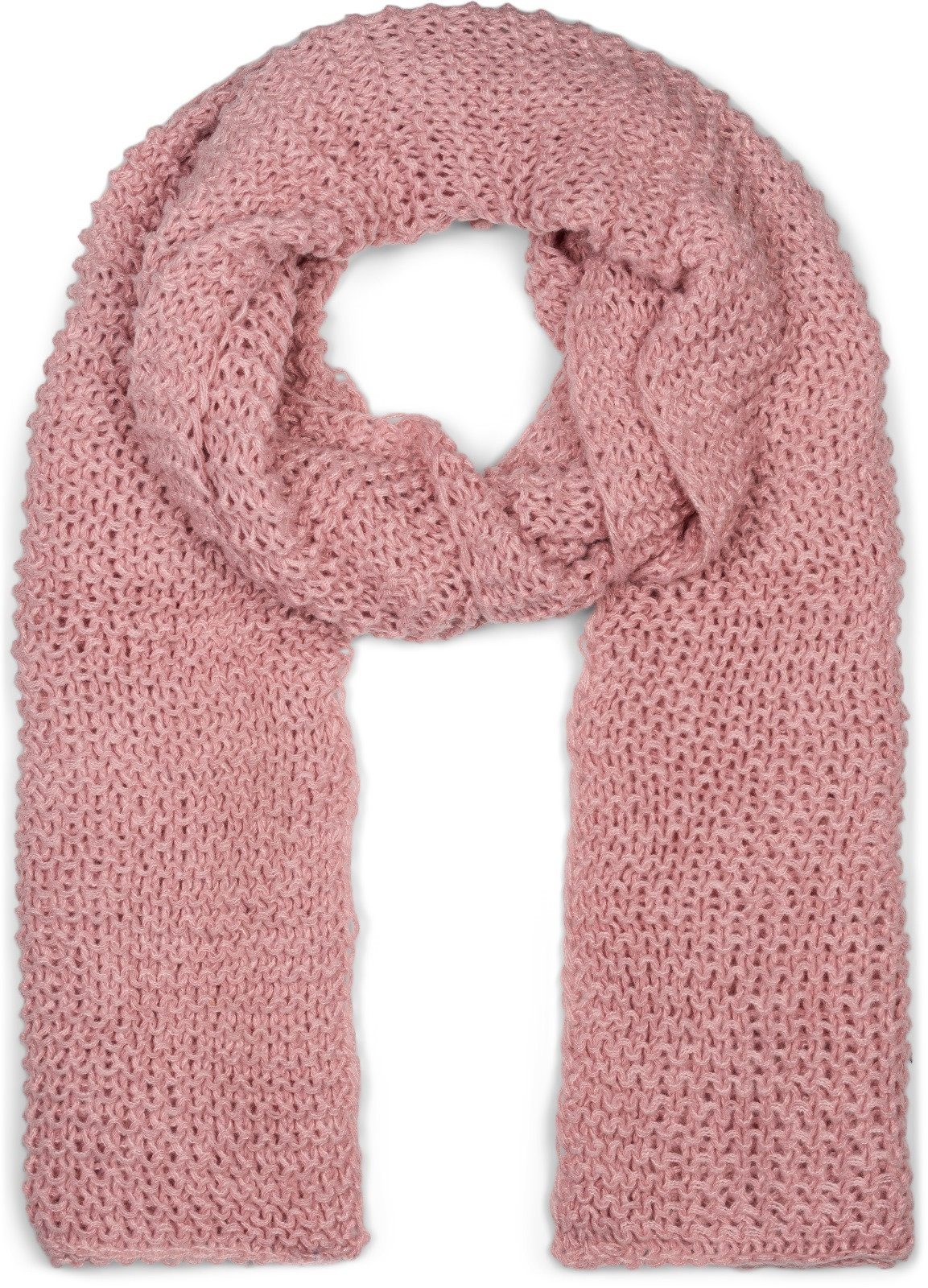 styleBREAKER Strickschal Langer Strick Schal mit Wellen Strickmuster, (1-St)