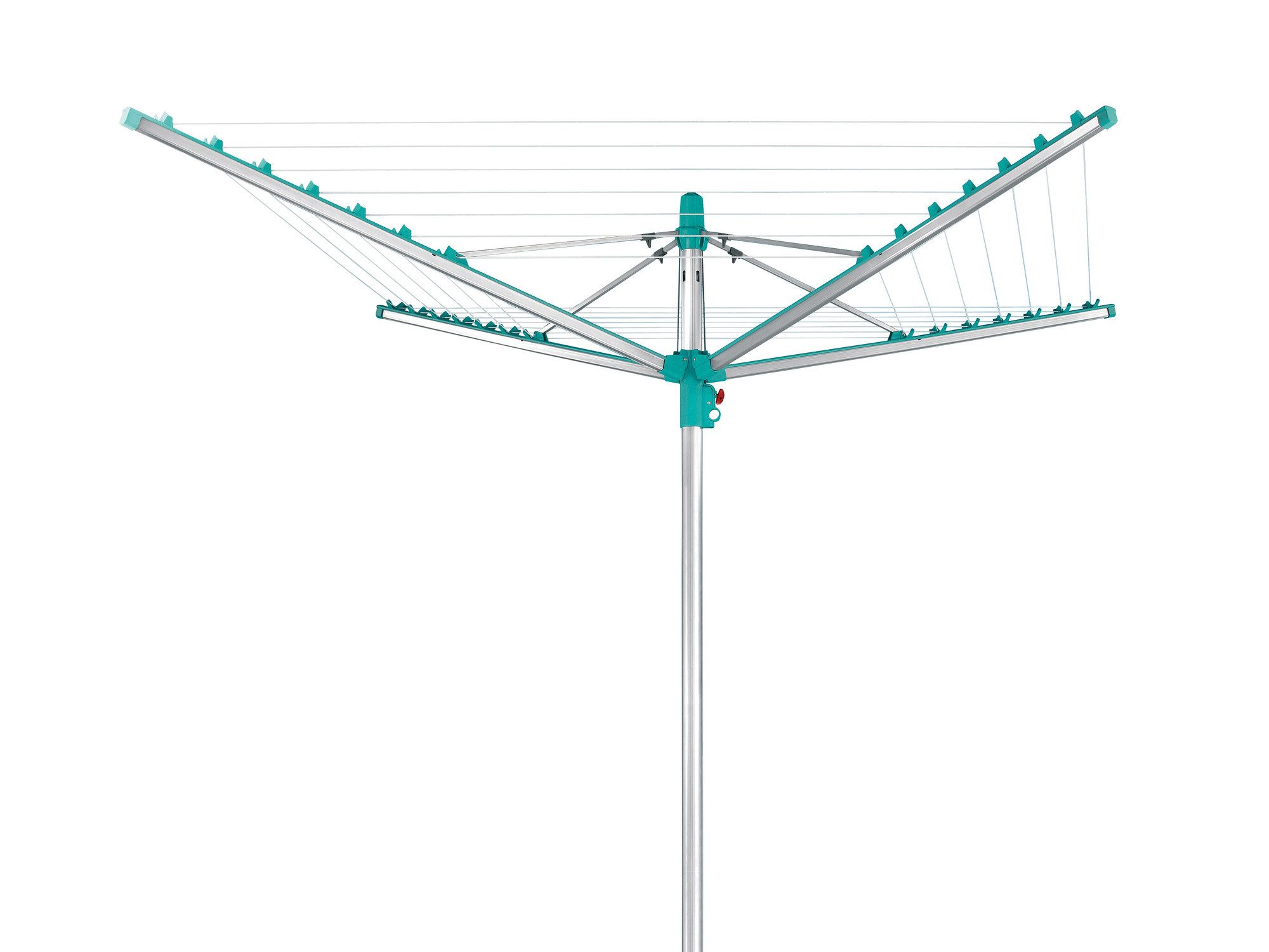 Leifheit Wäschespinne Wäscheschirm Linomatic 400 Easy, 40m Leinenlänge, Leinenautomatik, Easy-Lift-System, Bodenhülse