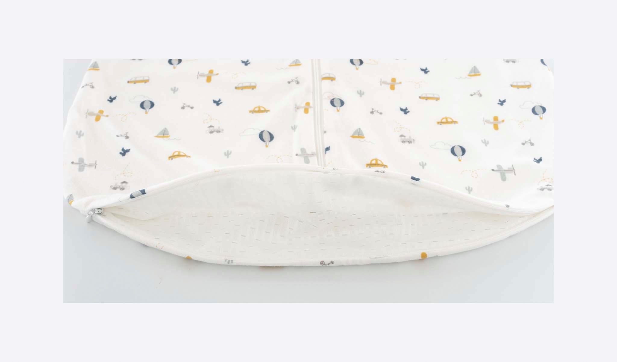 Träumeland Babyschlafsack Sommerschlafsack LIEBMICH in BrummBrumm, den TENCEL™ Größen 60-110