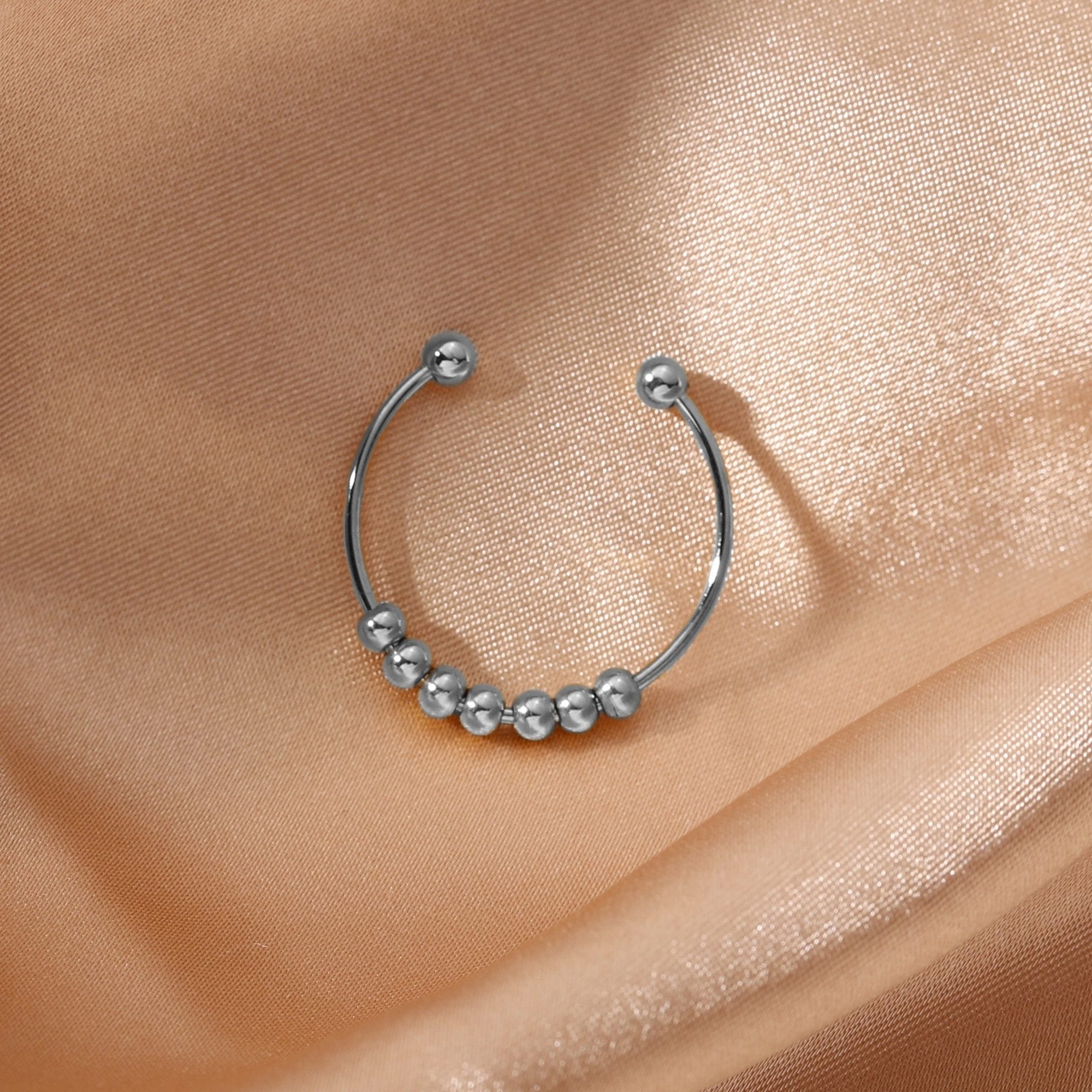 Kim Johanson Fingerring Dream mit 7 beweglichen Kugeln (1-tlg), Geschenk für sie