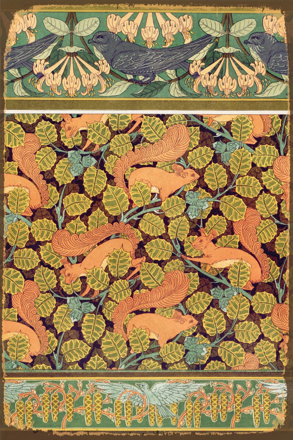queence Alu-Dibond-Druck Eichhörnchen, Eichhörnchen, Weihnachten (1 St), Blätter, Natur, Schild