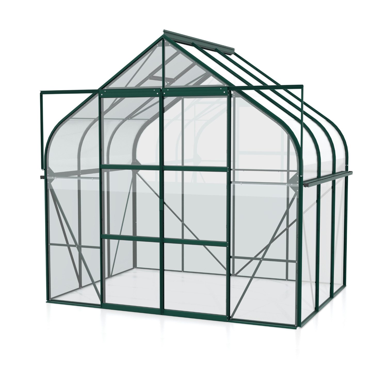 Vitavia Gewächshaus Diana 5000, 3,00 mm Wandstärke, Zollingerdach grün | Rabatt: 49%