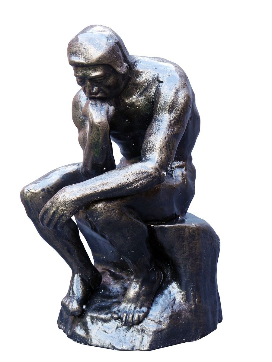 AFG Dekofigur Figur der Denker Skulptur aus Gusseisen nach Auguste Rodin