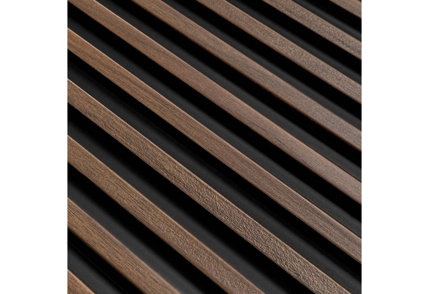 Thumbnail - PROVISTON 3D Wandpaneel Polystyrol, 120 x 2700 mm, Eiche Dunkel, Akustikpaneele, 9 Stück, (Spar-Set, 9-tlg)