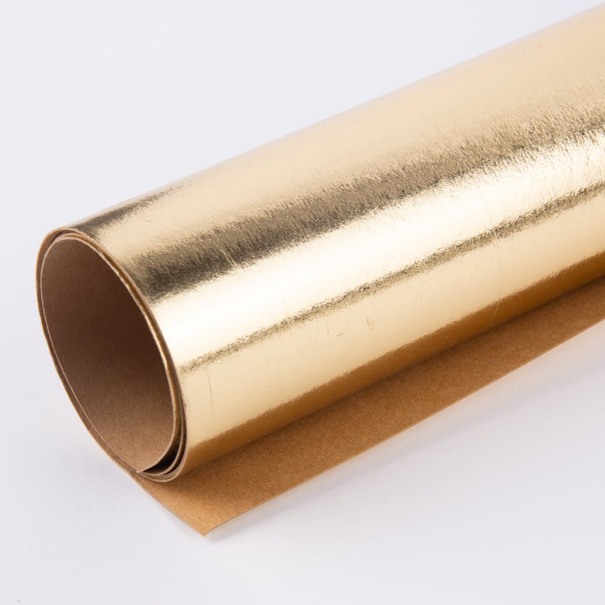 Stoff Creativ Company Lederpapier Bogen Stärke 0,55mm goldfarbig 49x100cm