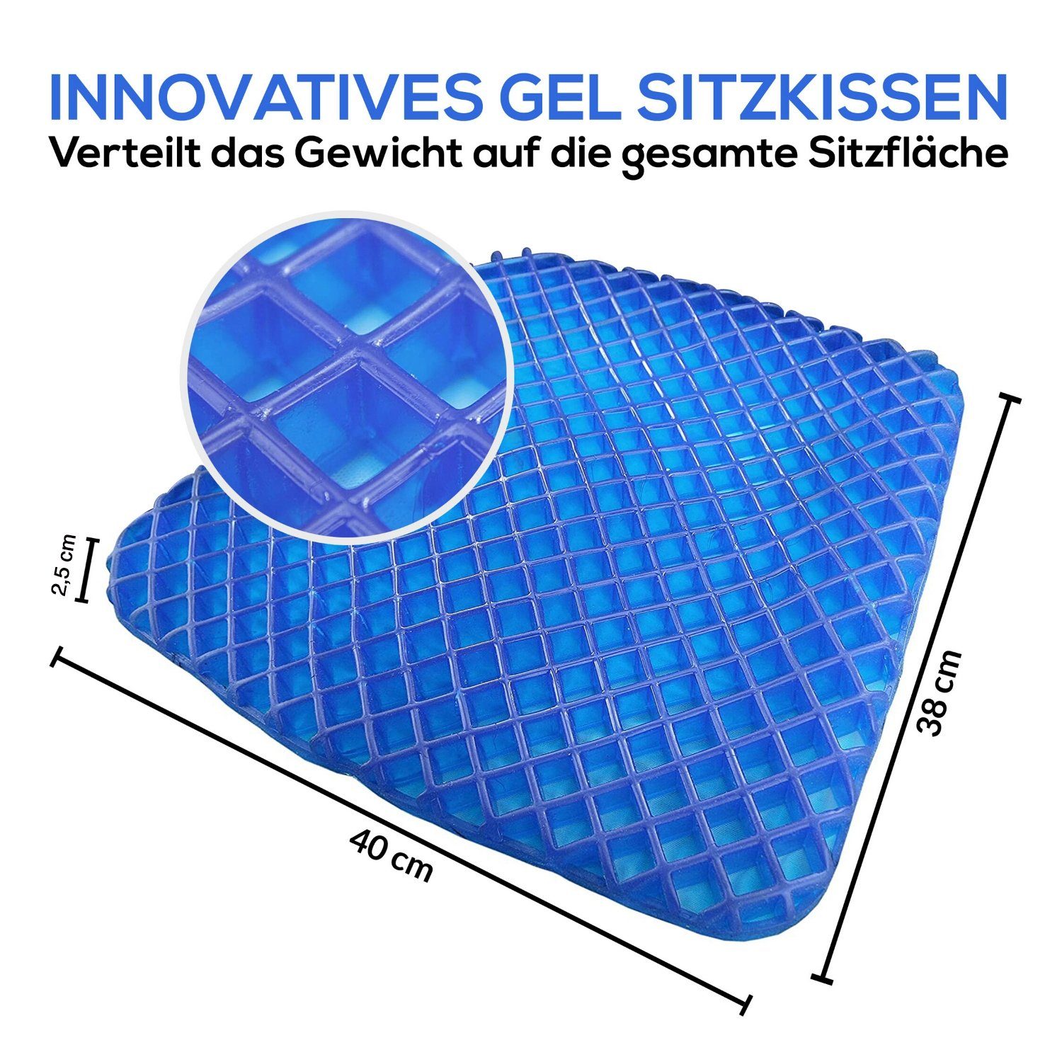 Dr. Berger Sitzkissen Orthopädisches Gel-Sitzkissen günstig online kaufen