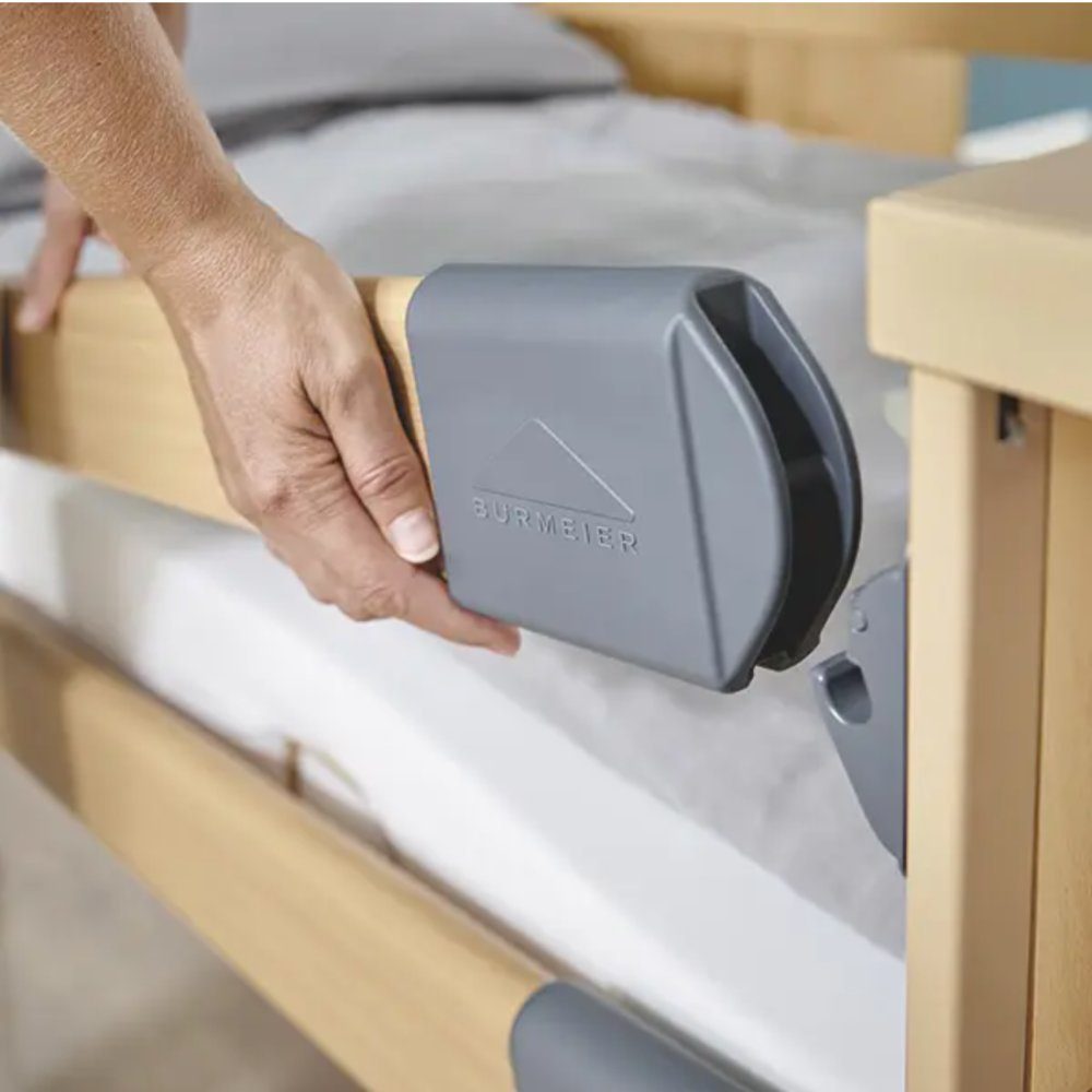 Burmeier Bett Pflegebett Dali Standard Seniorenbett (Aufrichter, Seitenschutz und Lattenrost inklusive, elektrisch verstellbar, Mit Fernbedienung, Komfort und m – Bild 5 von 5