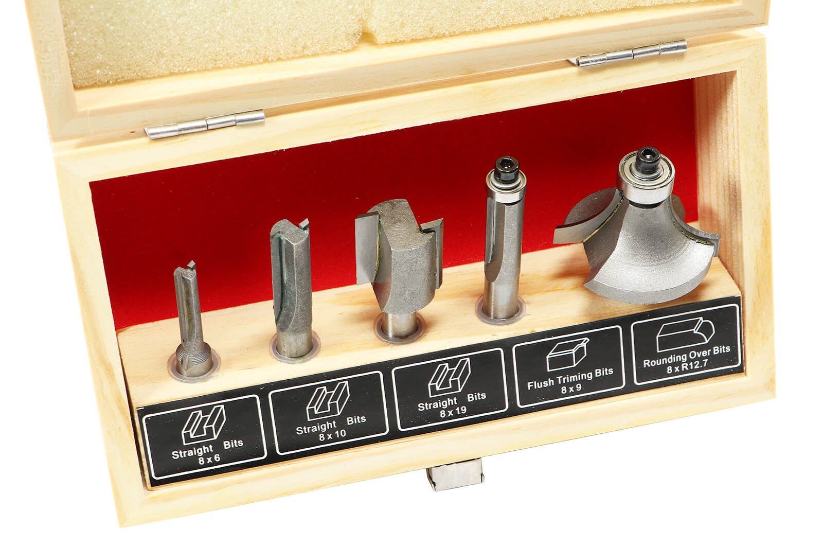 Easy Work Fräsbohrer Oberfräsensatz 5 teilig zum Nuten, Abkanten, Ausfräsen günstig online kaufen