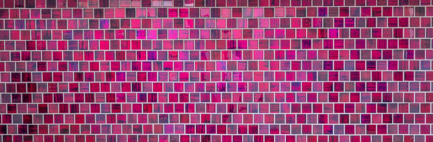 Mosani Crystal glänzend Glasmosaik Mosaikfliesen pink 10 / Matten Mosaikfliesen