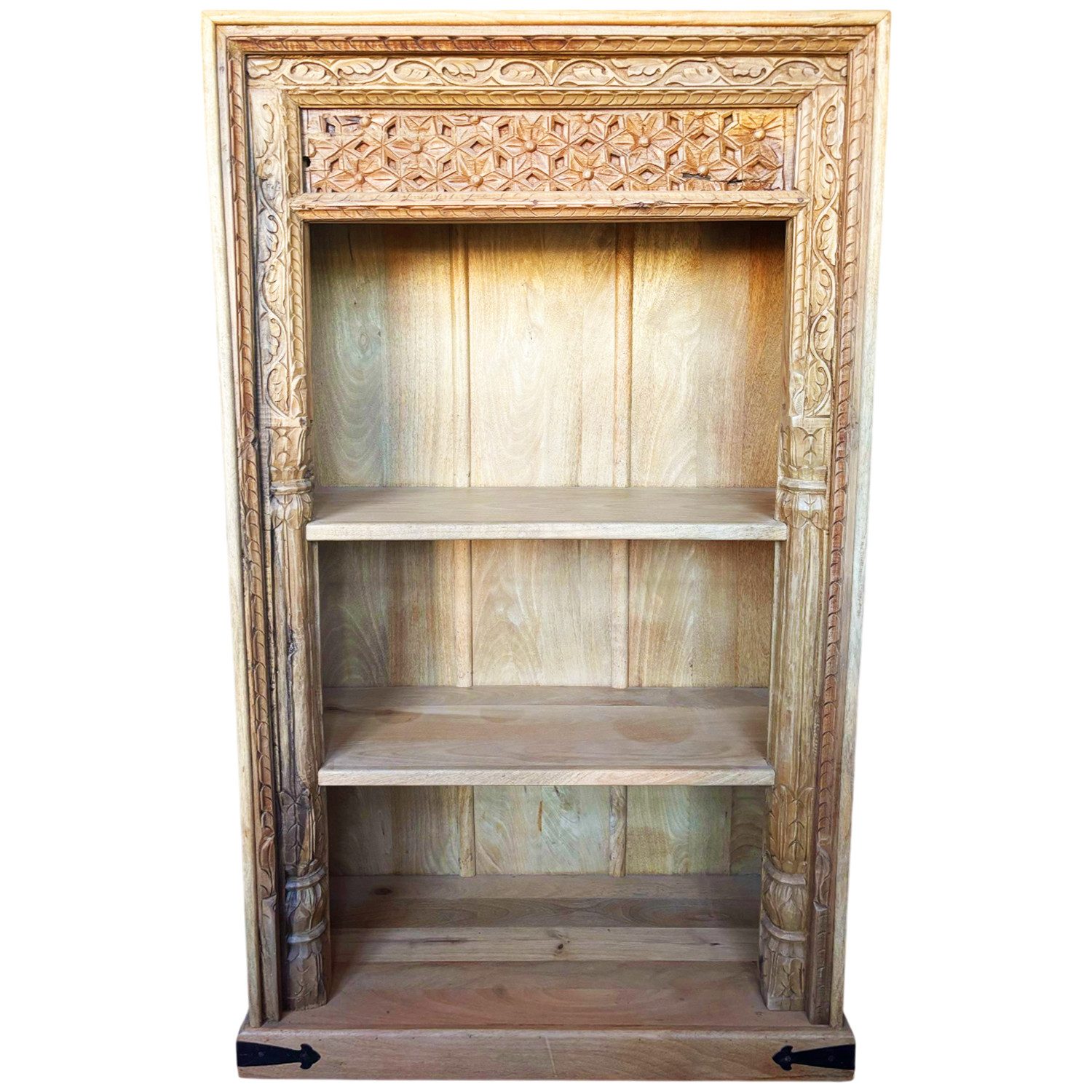 Marrakesch Orient & Mediterran Interior Bücherregal Estantería vintage de estilo oriental, de madera maciza, modelo 45, 1-tlg.
