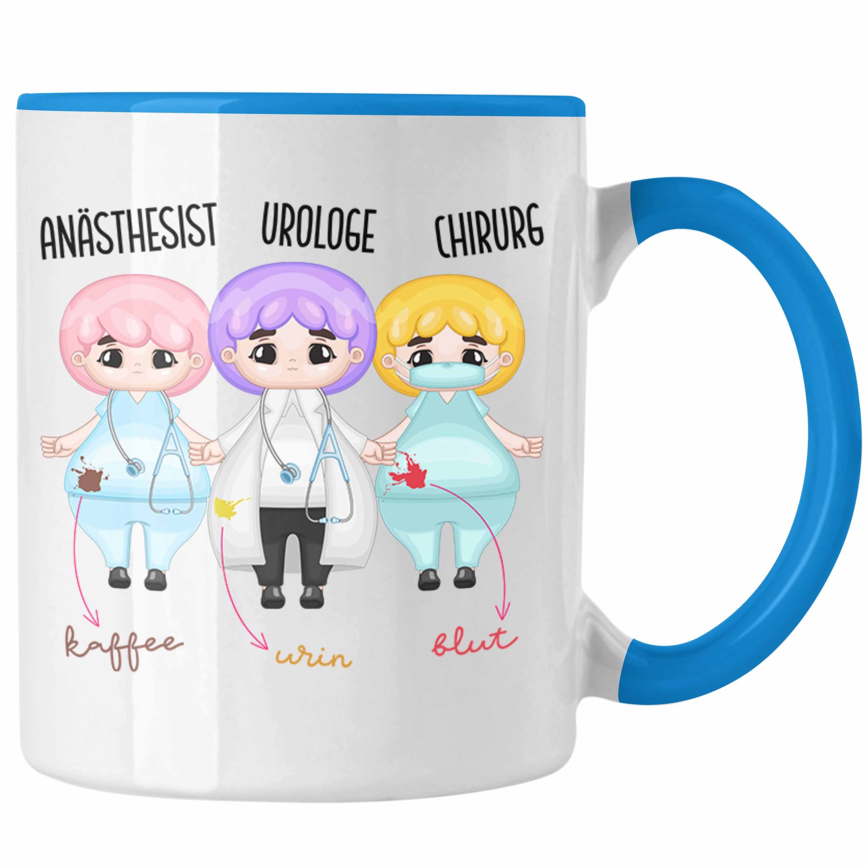 Trendation Tasse Lustige Anästhesisten Arzt Tasse für Doktoren Ärzte Propofol Geschenke Blau | Tassen