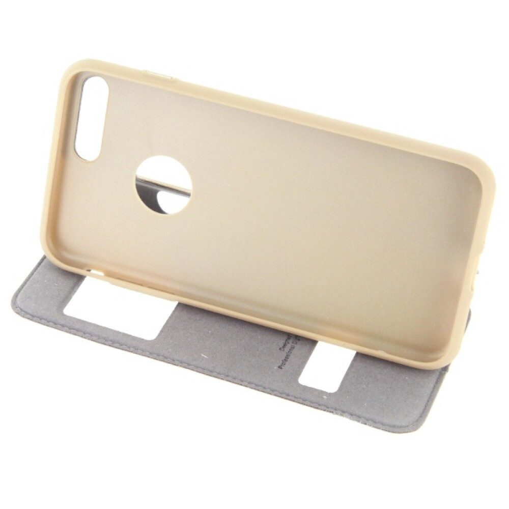 Handytasche Original Magnet Flip Handyhülle für iPhone 7/8 Plus Schwarz Handytasch (Flip Cover)