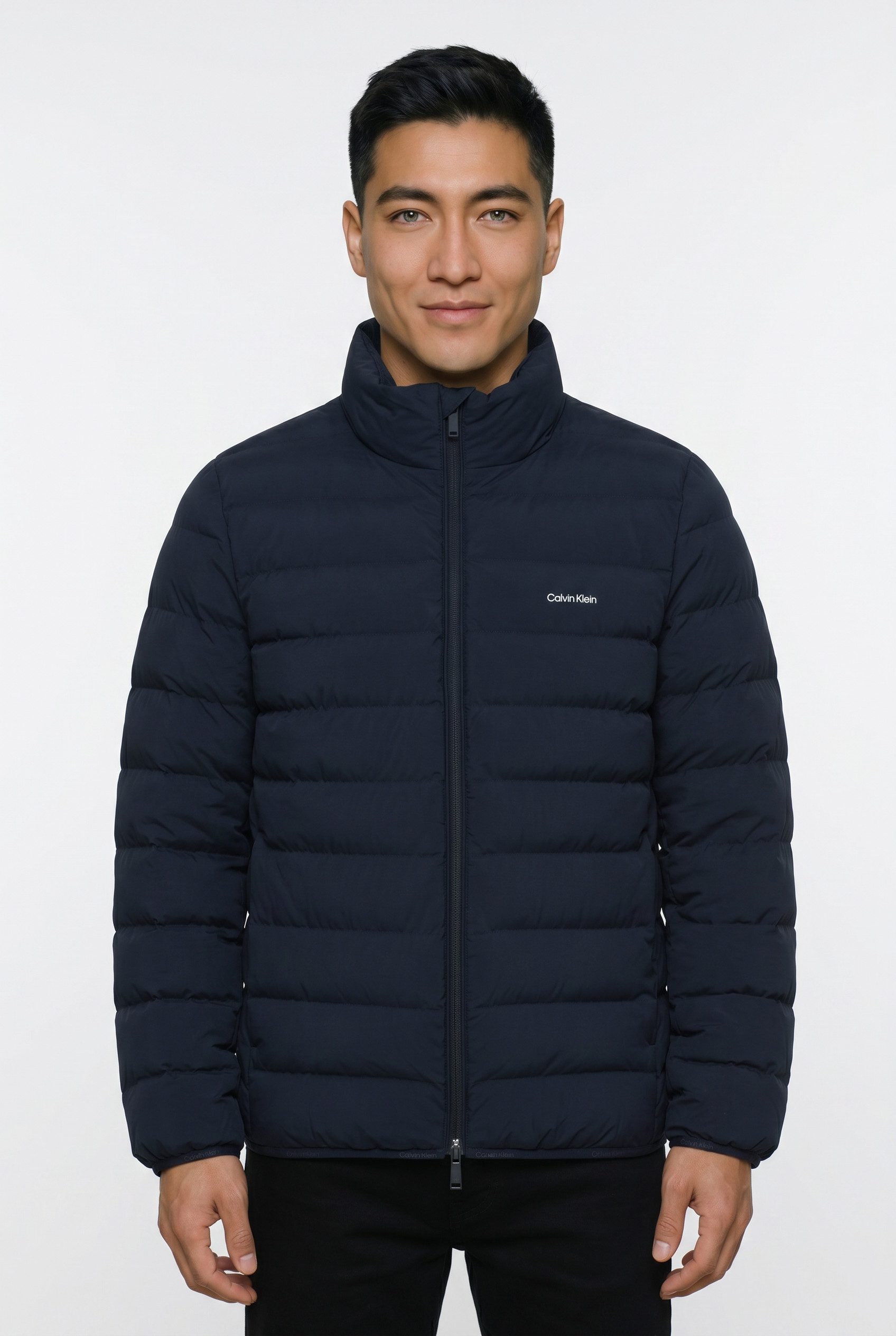 Calvin Klein Steppjacke Stehkragen, 2-Wege-Zipper, Regular Fit