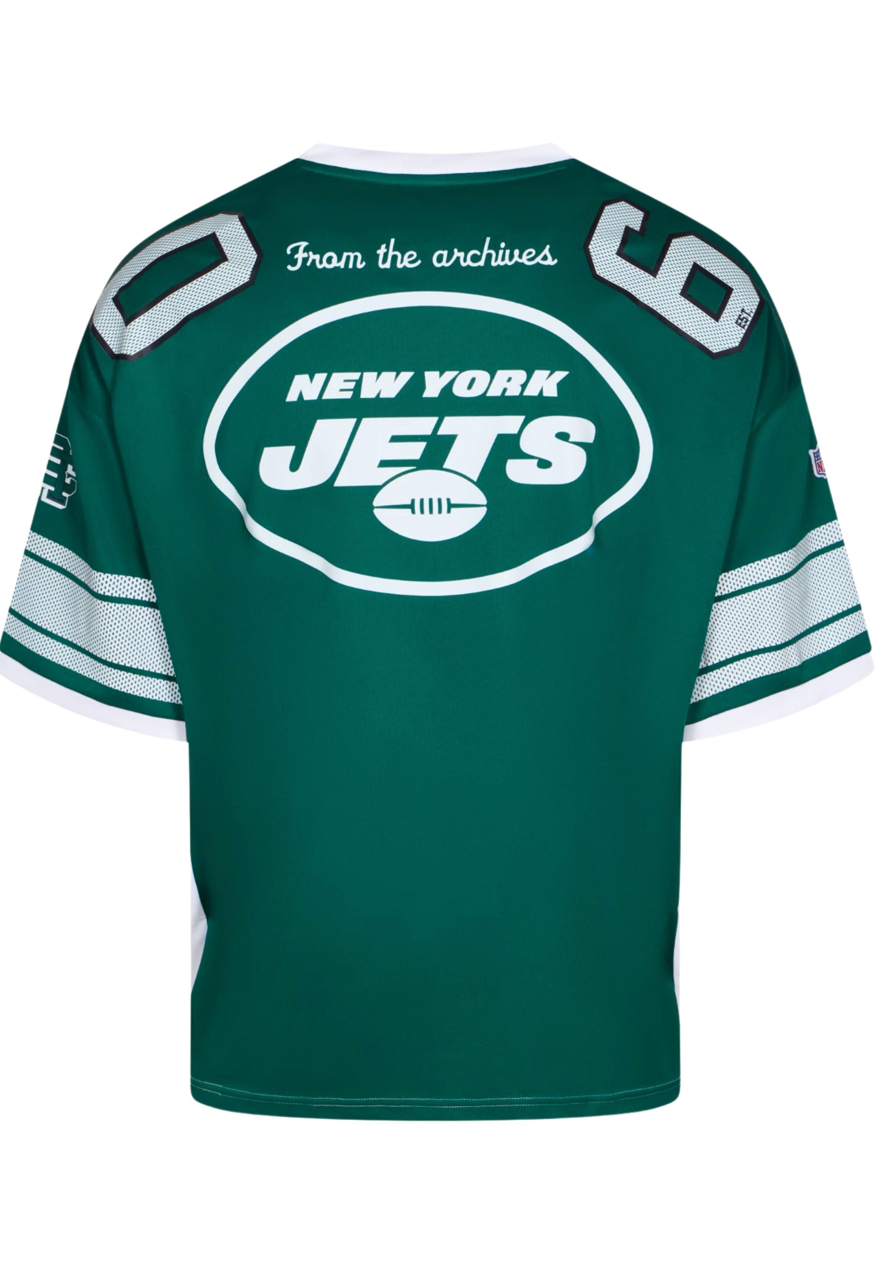 Recovered T-Shirt New York Jets NFL Mesh Oversized Top Jersey Trikot Grün R günstig online kaufen