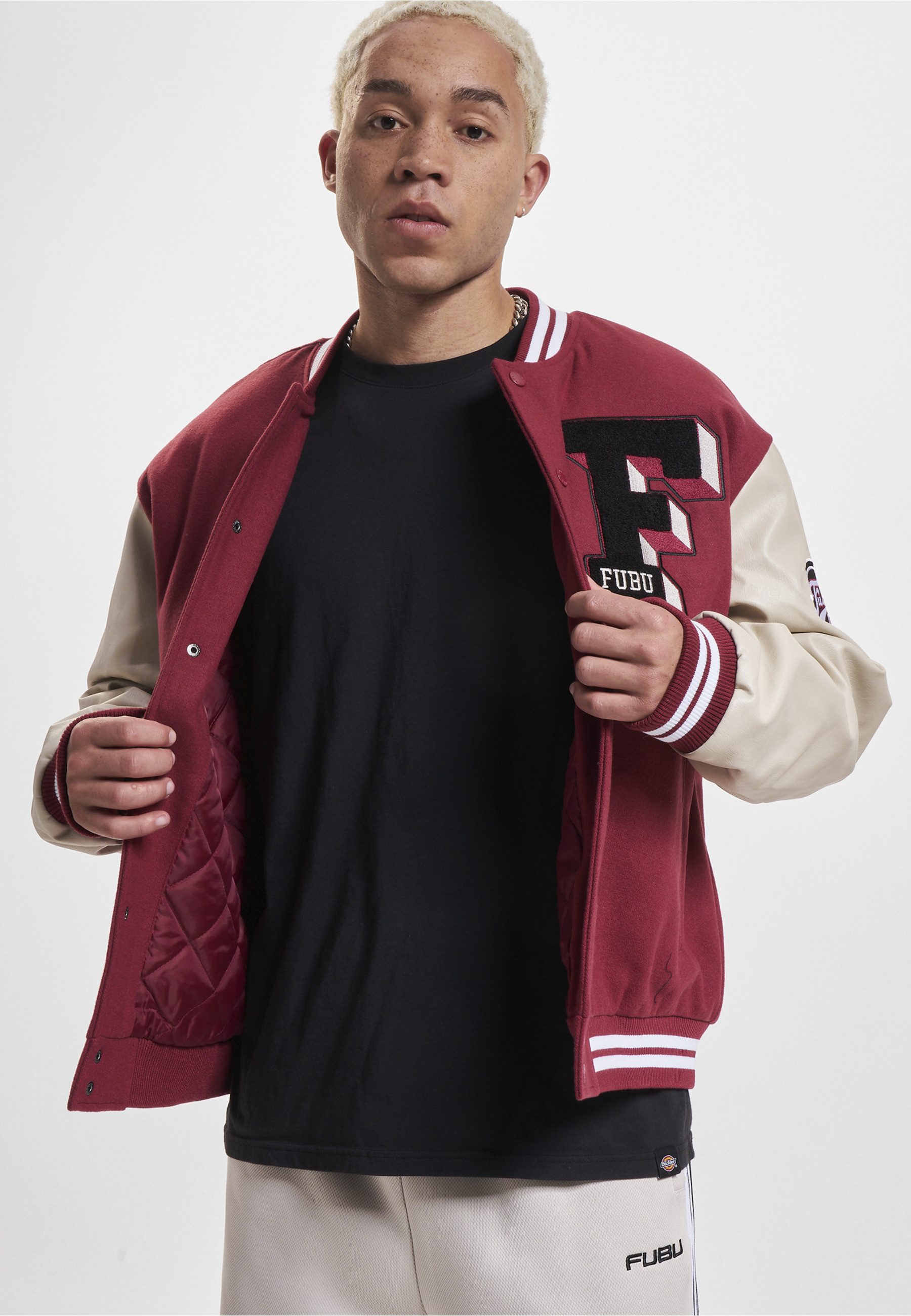 Fubu Bomberjacke Fubu Herren FM233-009-1 FUBU College Varsity Jacket (1-St)