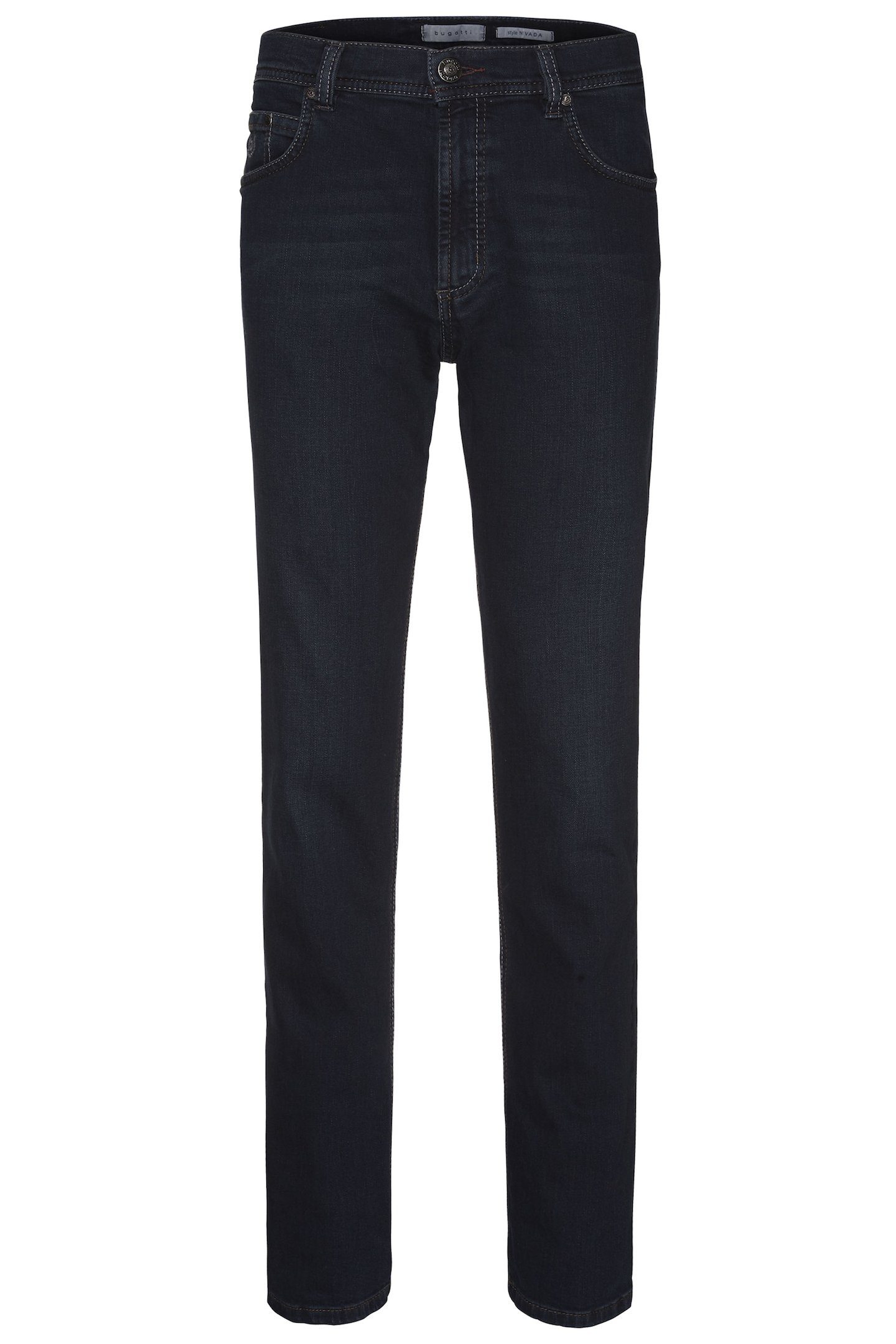 5-Pocket-Jeans mit Comfort Stretch blau-schwarz bugatti