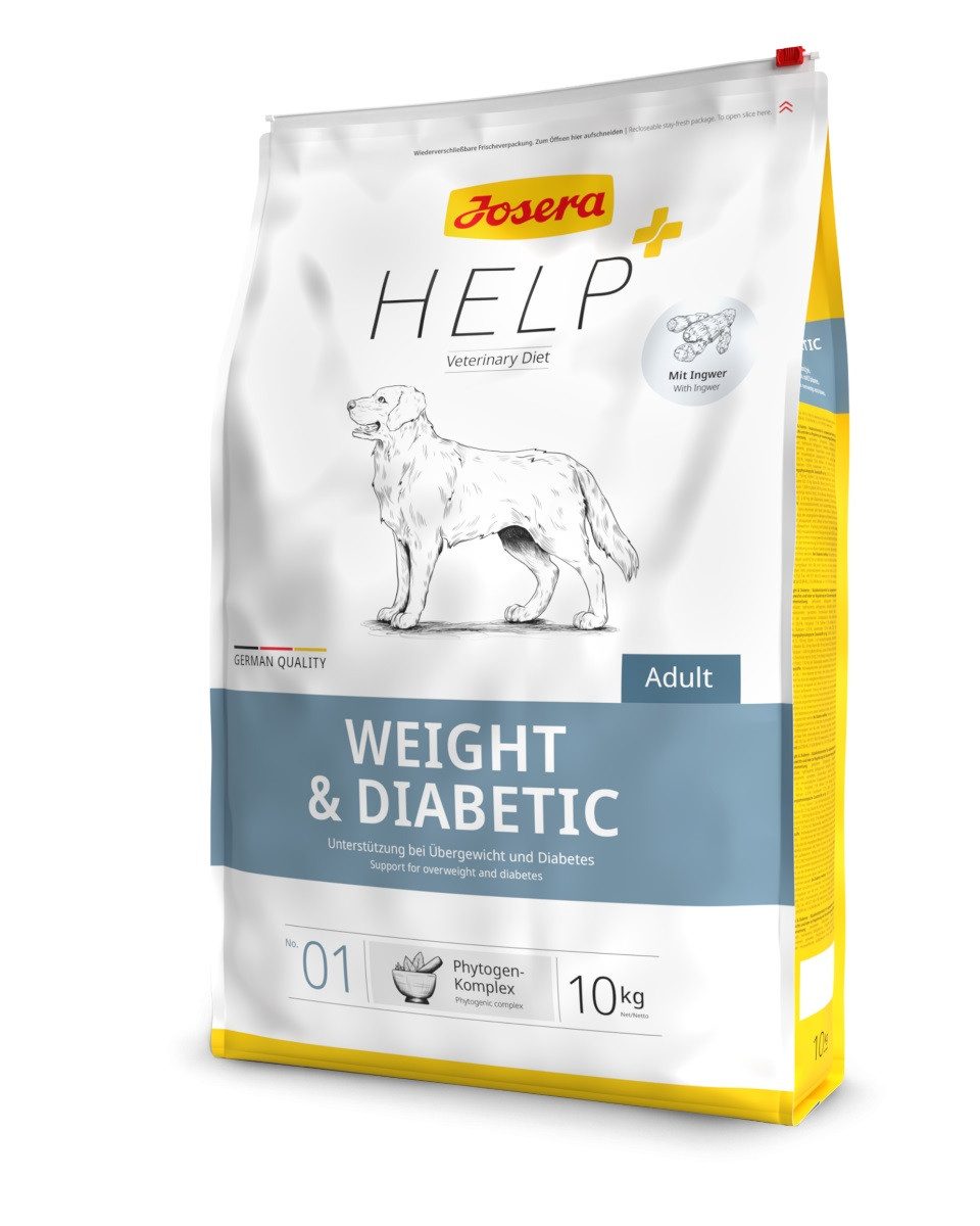 Josera Josera Help Weight & Diabetic Hund Trockenfutter 10 kg, Trockenfutter für: Hund