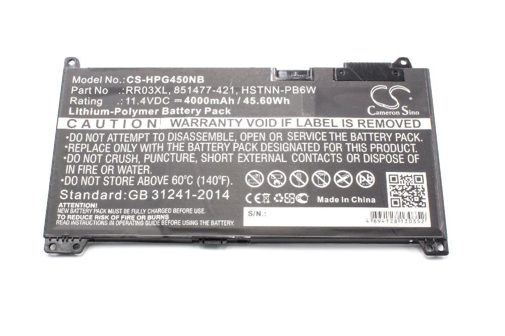 vhbw kompatibel mit HP MT20 Laptop-Akku Li-Polymer 4000 mAh (11,4 V)