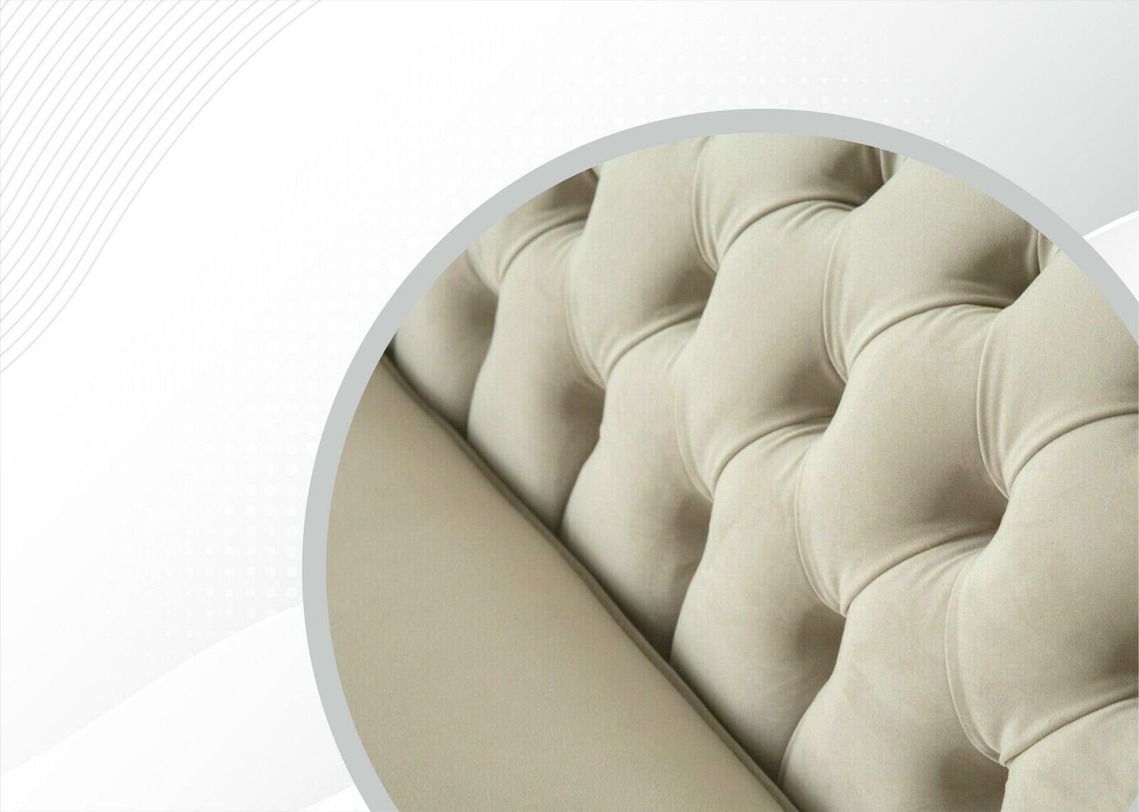 JVmoebel Chesterfield Couchen Klassische Textil Sofas Couch Neu Sofa Polster Möbel Leder Chesterfield-Sofa,