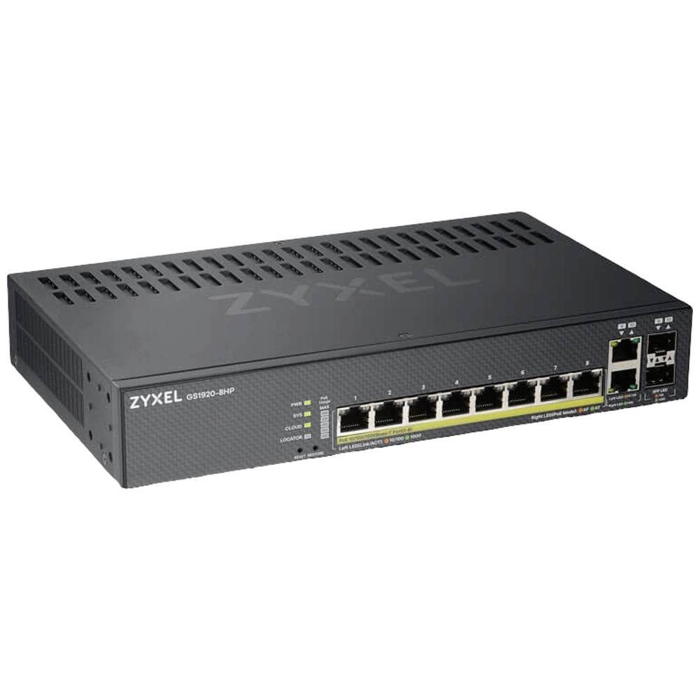 10 Port Smart Managed Gigabit Switch 8x PoE+ Netzwerk-Switch
