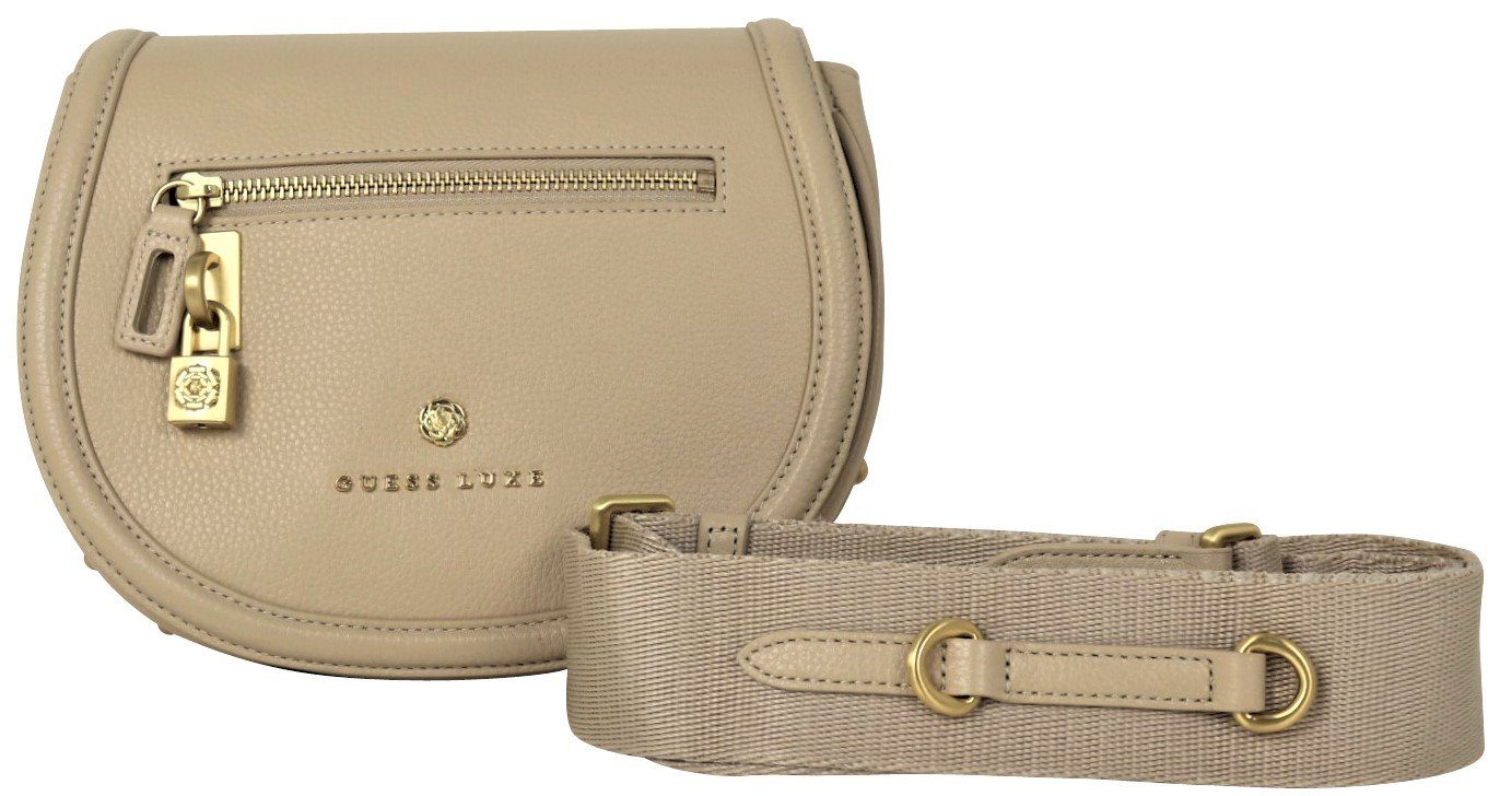 Guess Handtasche »Damen Tasche Leder HWEVEDL0190 CRE beige creme,  Schultergurt breit«