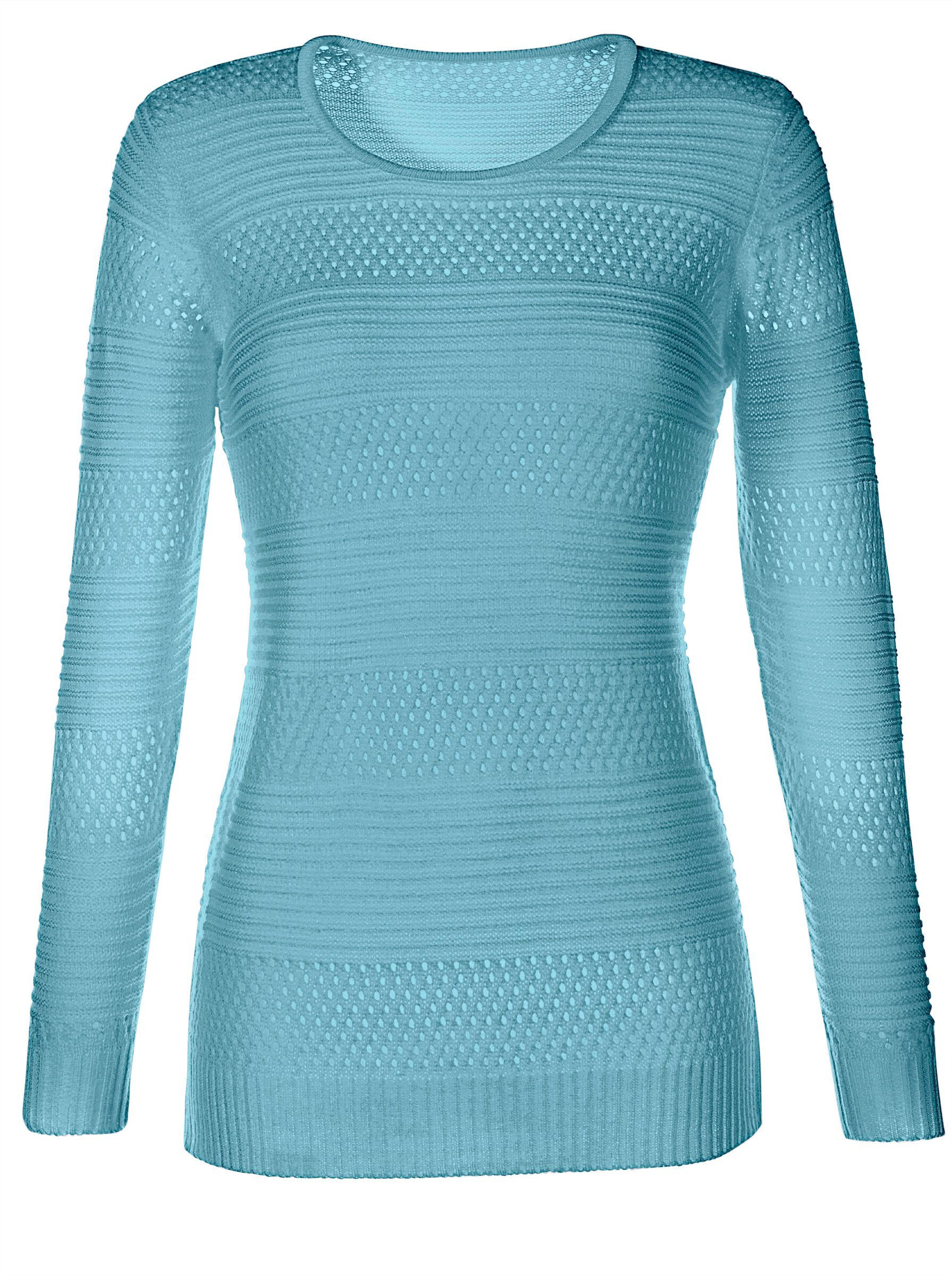 Sieh an! Strickpullover Rundhalspullover günstig online kaufen
