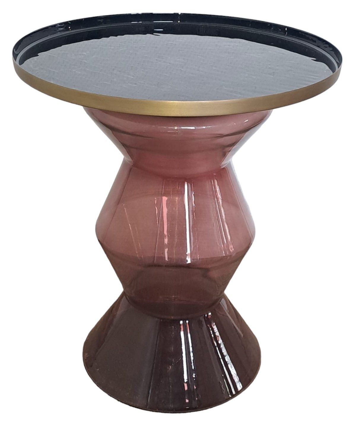 freiraum Beistelltisch 1172, mit Ablage, in Rot, Glas - 53x50cm (HxD)
