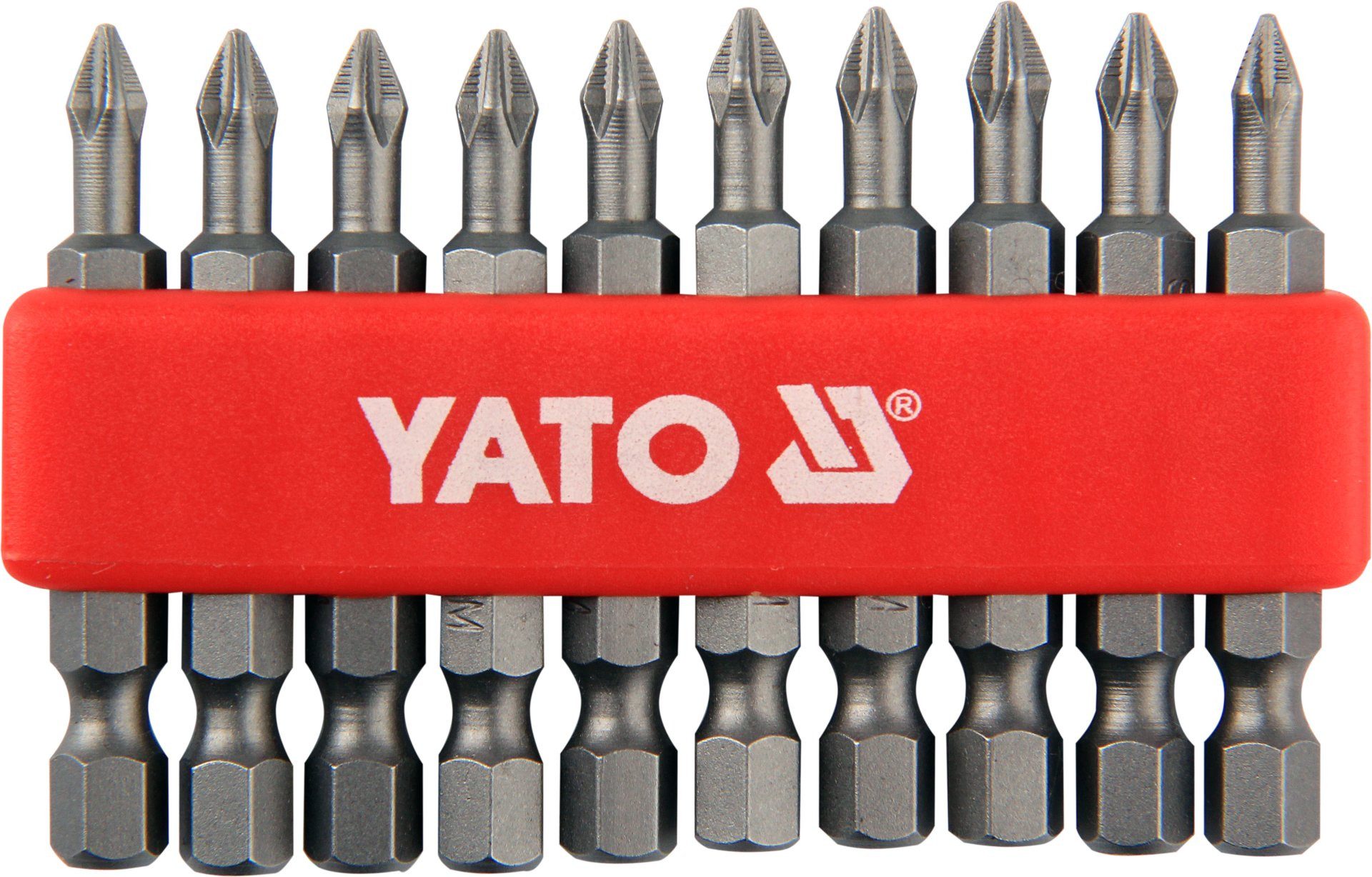 Yato Bit-Set Schrauber-Bit-Set Phillips PH1, 50 mm, 10-teilig, Schrauber-Bit-Set Phillips PH1, 50 mm, 10-teilig, 10-St., Schrauber-Bit-Set Phillips PH1, 50 mm, 10-teilig