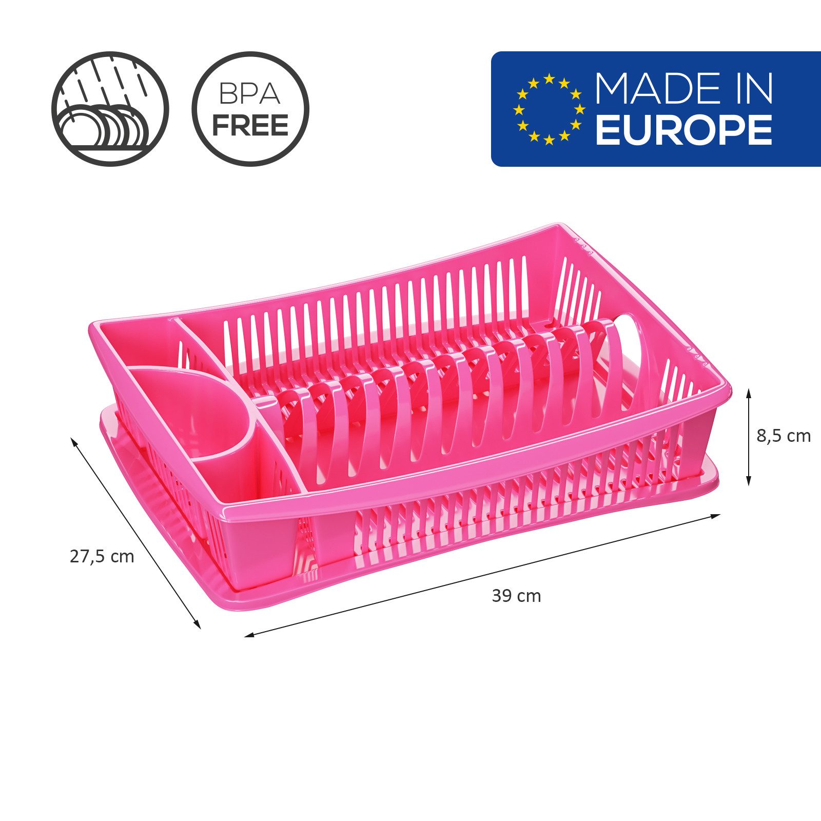 Wellgro Geschirrständer Abtropfgestell - MADE IN EUROPE – Bild 3 von 5