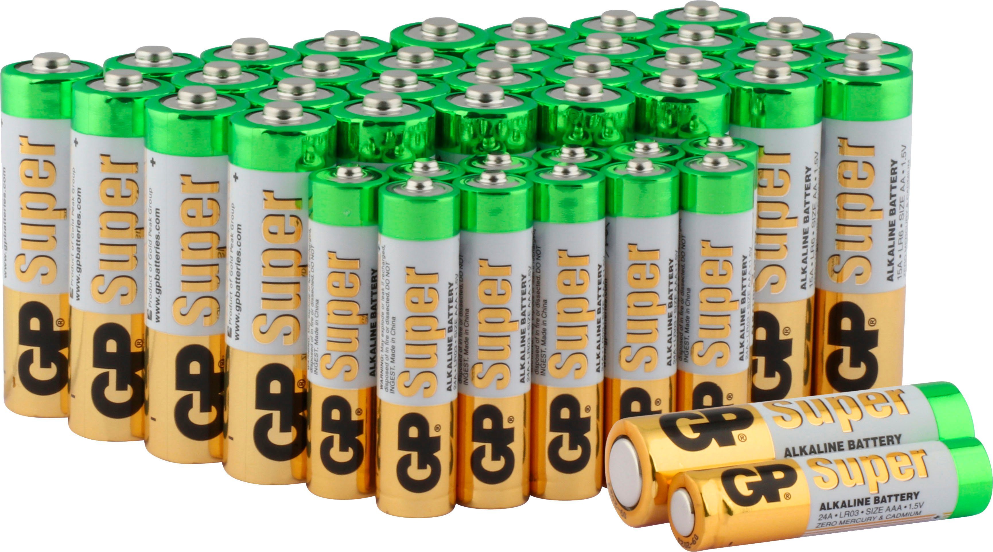 GP Batteries 44er-Mega Pack GP15A & GP24A Batterie, (1,5 V, 44 St)