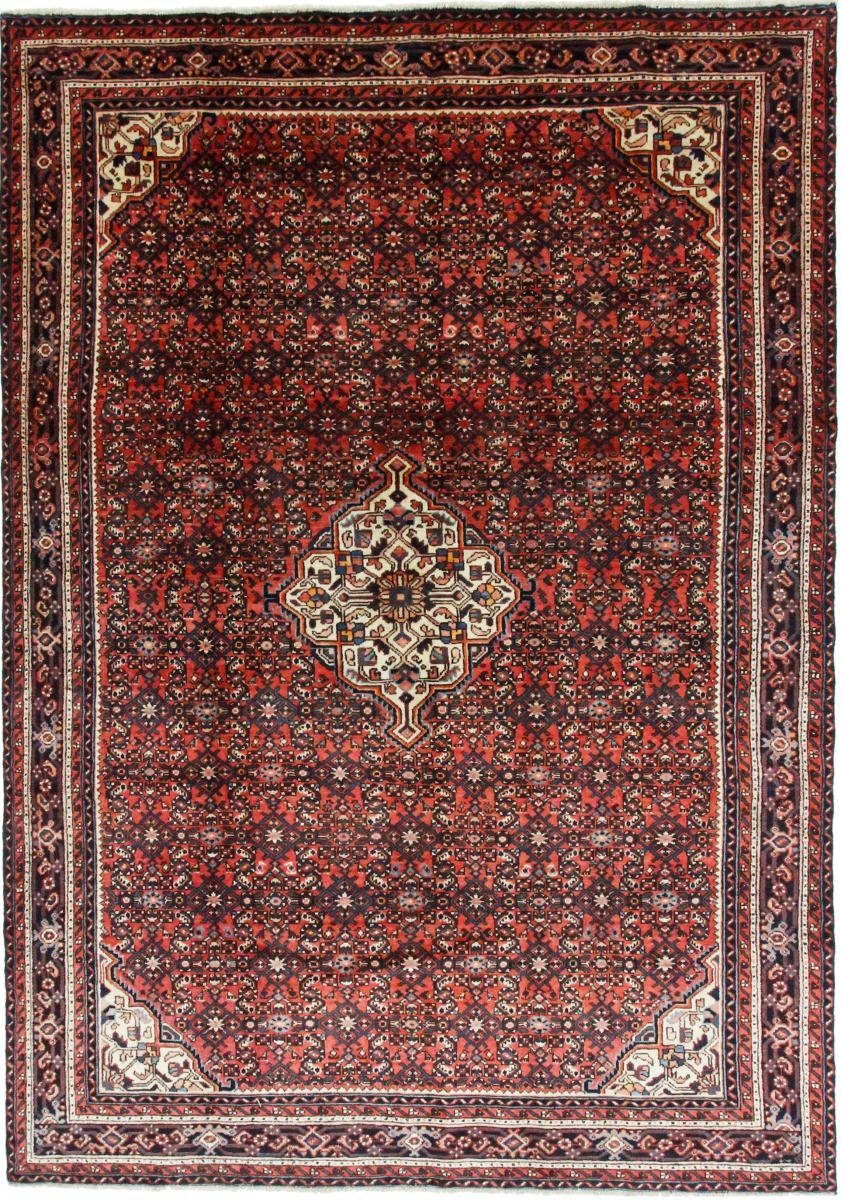 Orientteppich Hosseinabad 206x299 Handgeknüpfter Orientteppich / Perserteppich, Nain Trading, rechteckig, Höhe: 12 mm