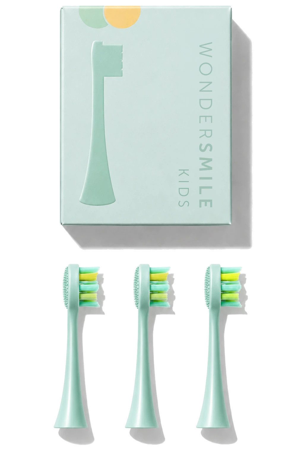 Wondersmile Aufsteckbürsten Kids Schallzahnbürste, 3er Set, extra weich