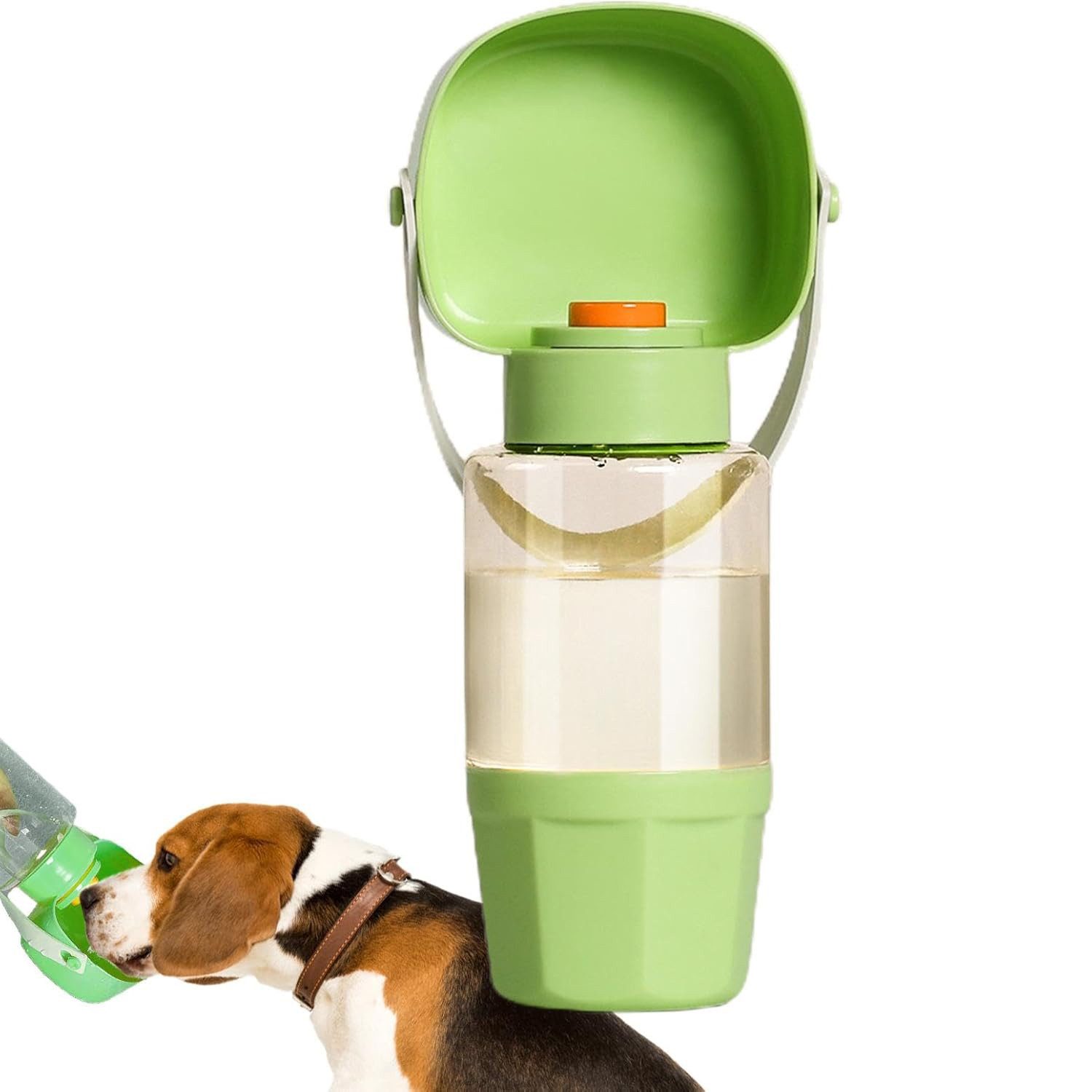 Reisenapf Tragbare Hundetrinkflasche Futterautomaten Outdoor Grün