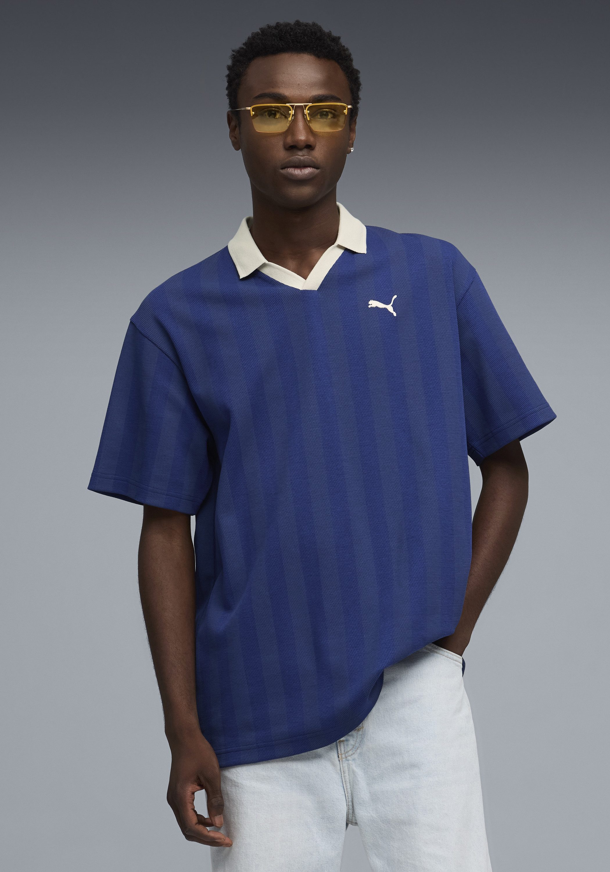 PUMA T-Shirt CLASS RELAXED PINNACLE POLO Kurzarm-Design, Rundhalsausschnitt, für aktive Erwachsene