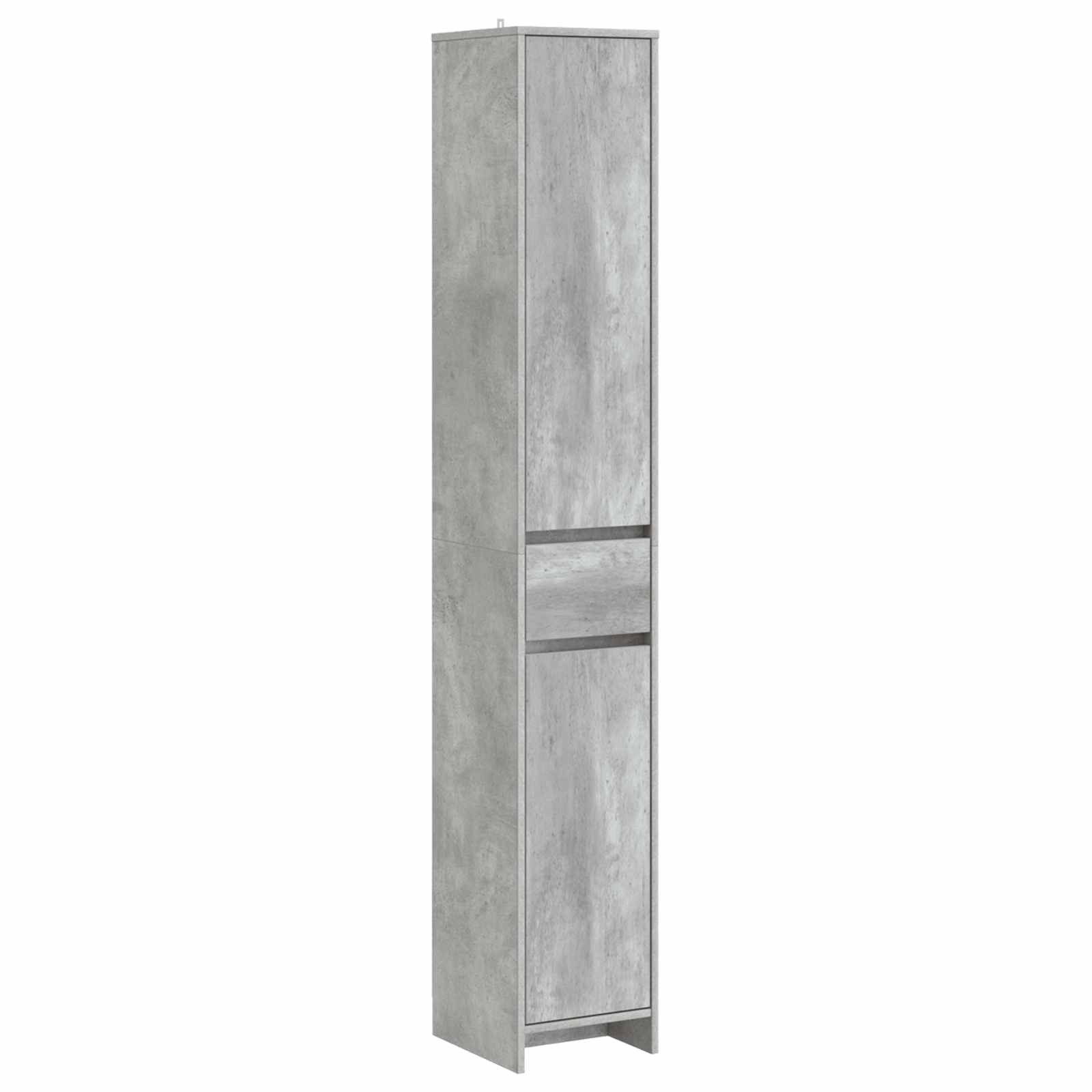 vidaXL Badezimmerspiegelschrank Badezimmerschrank Betongrau 30 x 33 x 190 cm Holzwerkstoff (1-St)