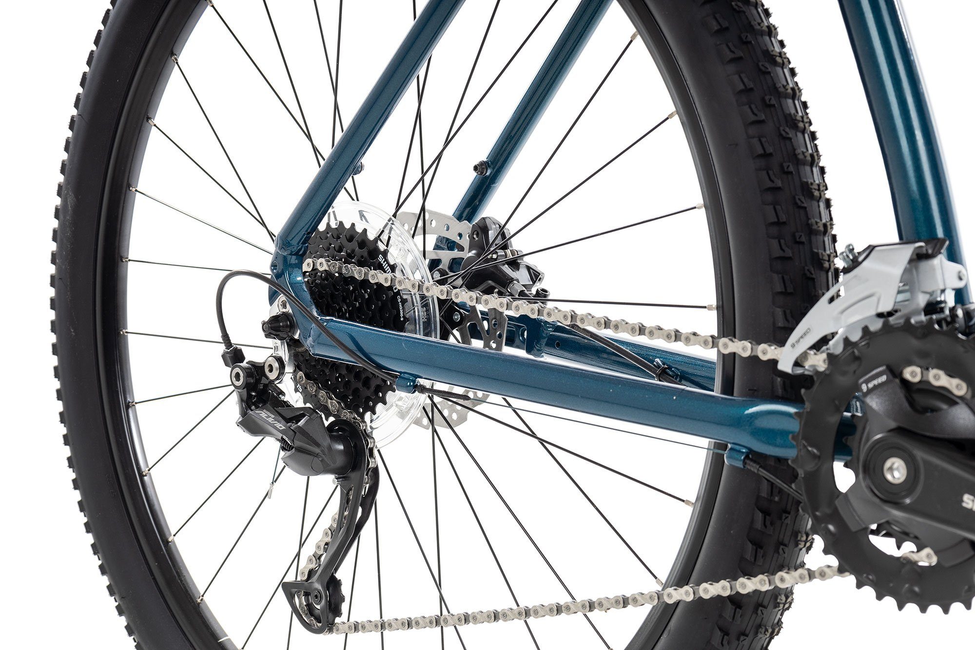 Axess Mountainbike TORRENT, 18 Gang Shimano RD-M3100 Alivio Schaltwerk, Kettenschaltung, MTB-Hardtail Herrenfahrrad 29 Zoll blau
