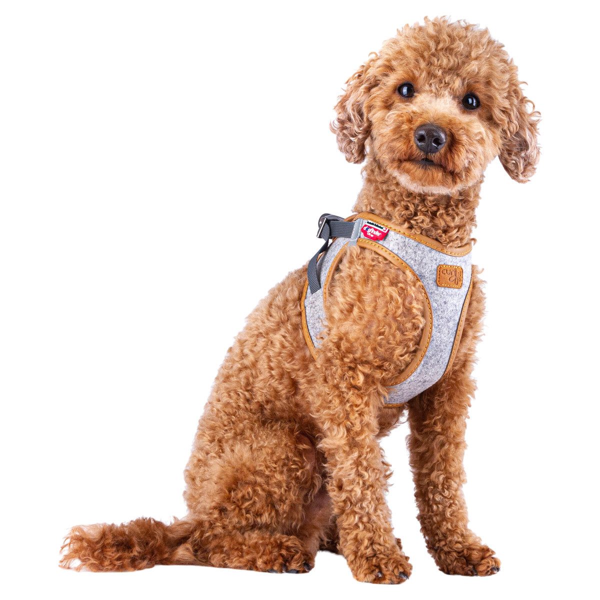 Curli Hunde-Geschirr Clasp Vest Geschirr Alpine Light Gray