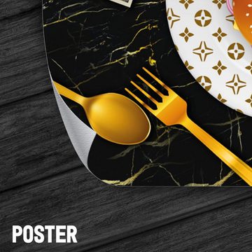 ArtMind XXL-Wandbild Rich Burger, Premium Wandbilder als Poster & gerahmte Leinwand in 4 Größen, Wall Art, Bild, moderne Kunst