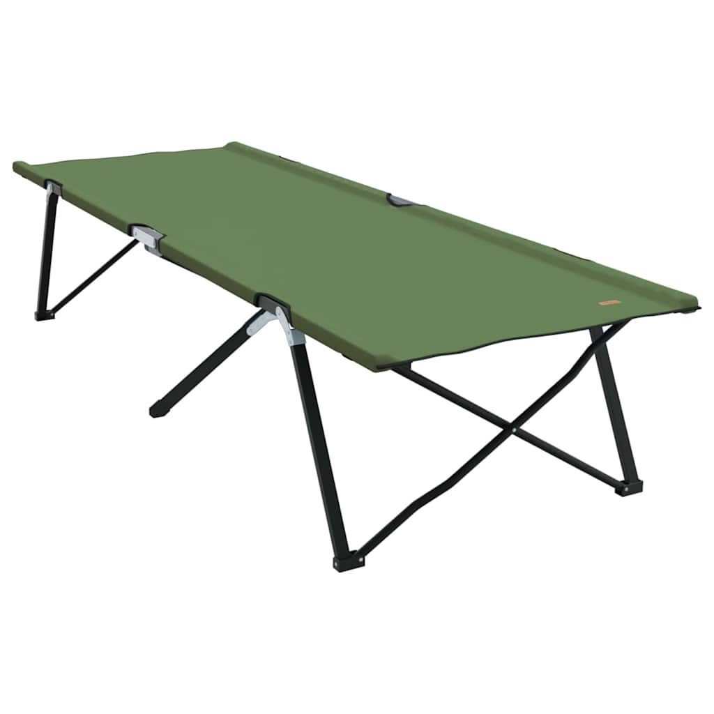 Bett Klapp Schlafbett fürs Camping Grün 206 x 76 x 74 cm