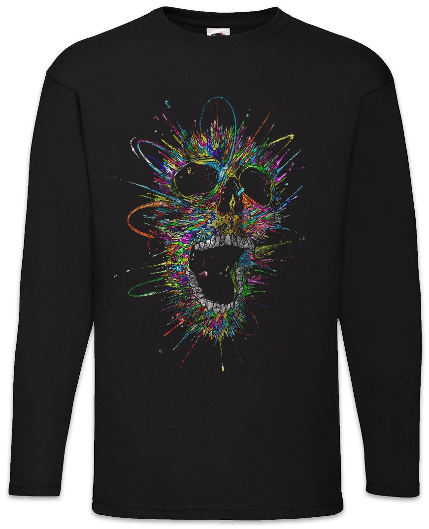 Langarmshirt Screaming Skull II Langarm T-Shirt Schreiender Schädel Dead