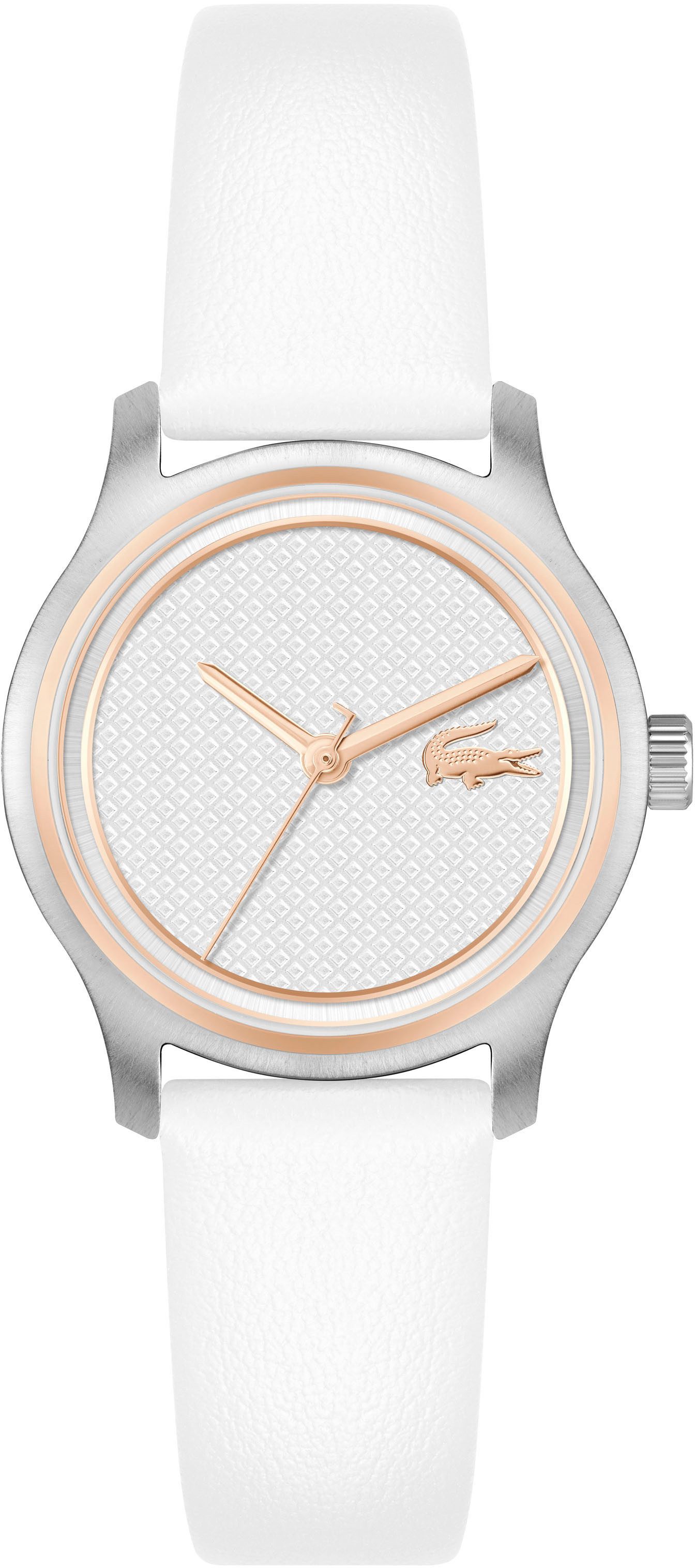 Lacoste Quarzuhr ELYSE 2001392, Armbanduhr, Damenuhr, Lederarmband, analog günstig online kaufen