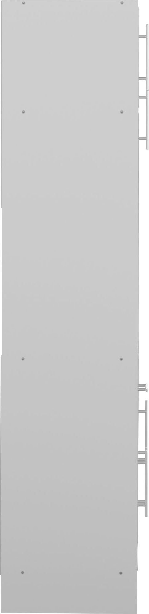 Höhe mit Louise weiß | Mikrowelle, 180 TemaHome eine ausziehbarer Weiß Küchenbuffet cm Schrank, für Fach