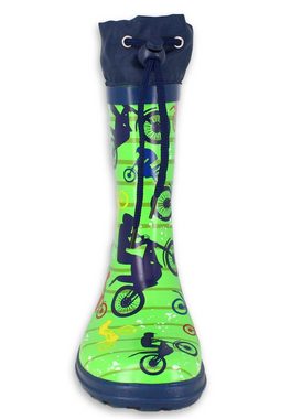 Beck Gummistiefel Freestyle Gummistiefel (wasserdichter, schmaler, robuster Stiefel, für trockene Füße bei Regenwetter) herausnehmbare Innensohle, weicher flexibler Naturkautschuk