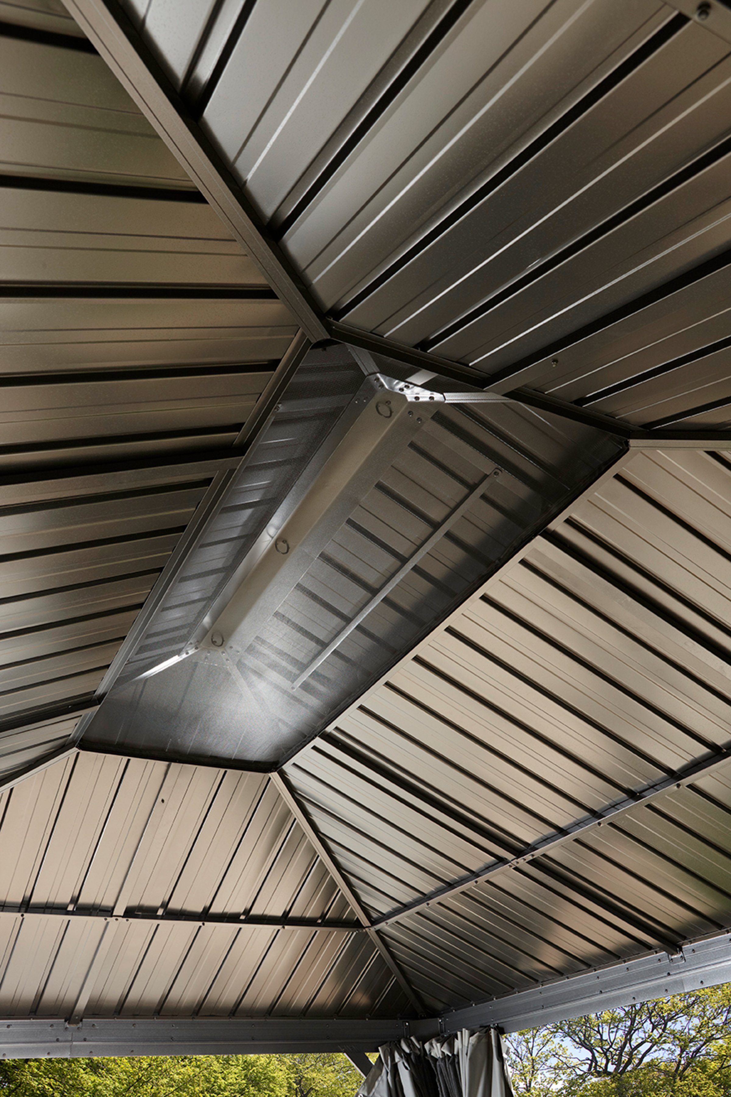 Sojag Pavillon Gazebo Messina, (Set), BxT: 363x483 cm, inkl. Moskitonetze