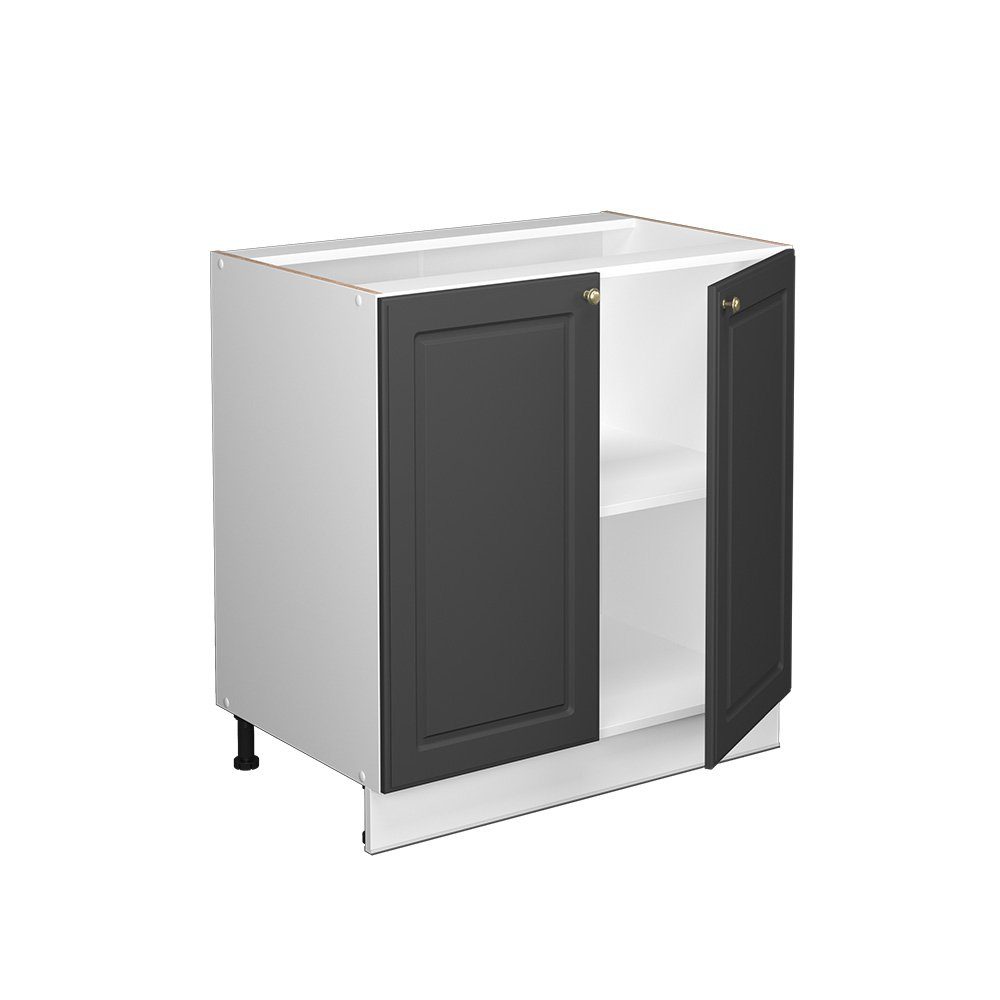 Vicco Midischrank Fame-Line, Anthrazit-Gold/Weiß, 80x81.6cm mit günstig online kaufen