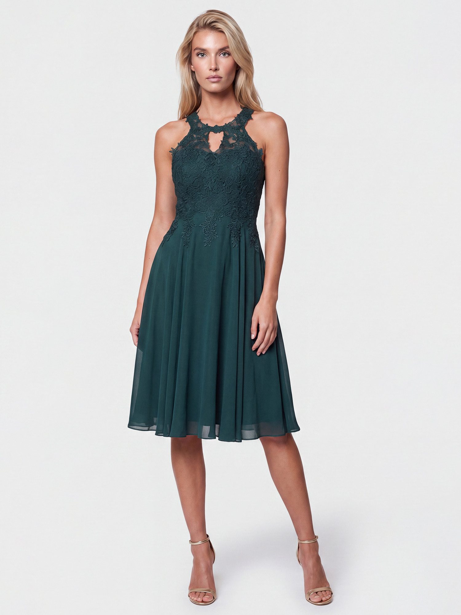 Apart Cocktailkleid mit floraler Spitzenpracht – Bild 3 von 5