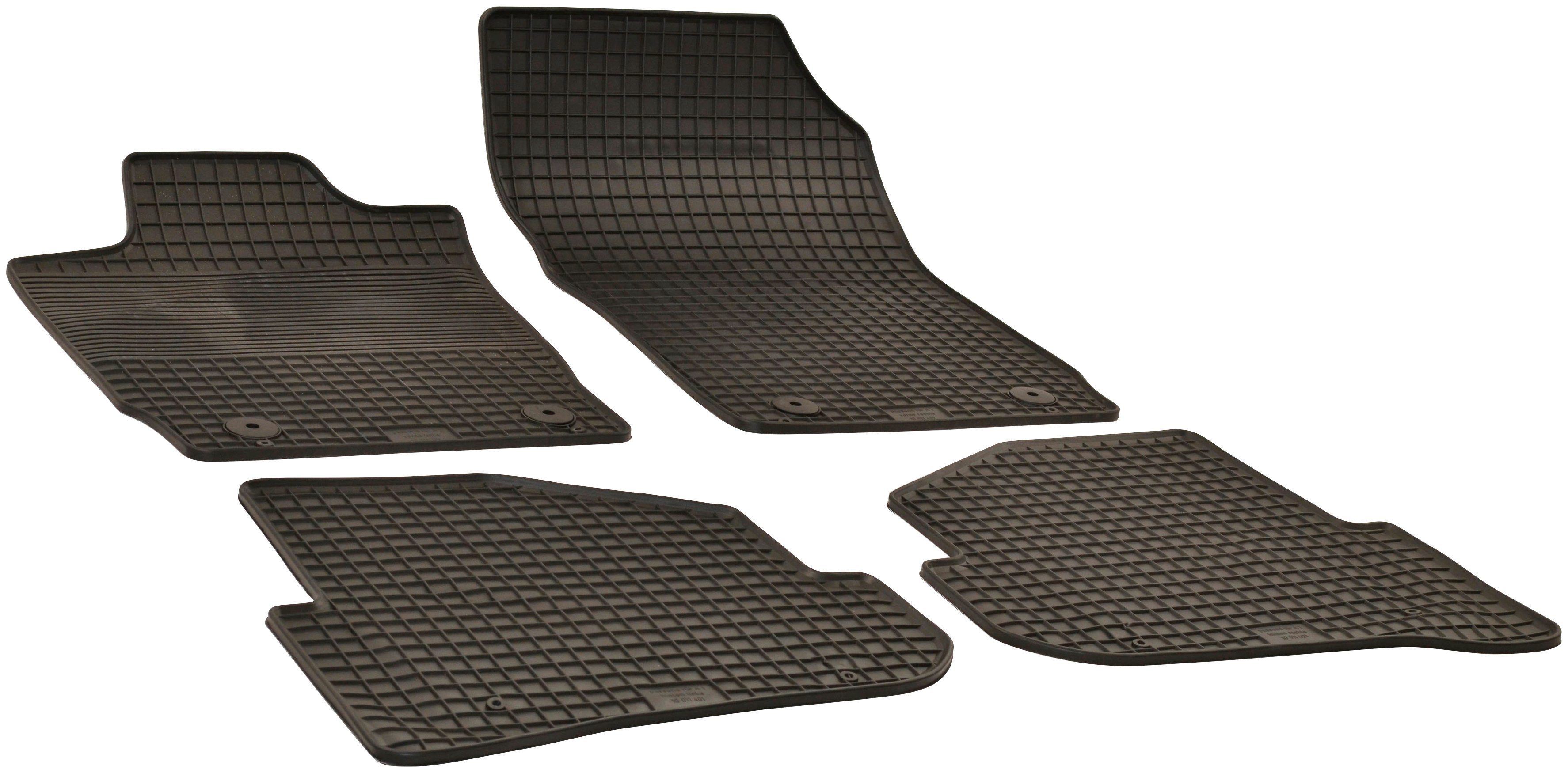 WALSER Passform-Fußmatten (4 St), für (8X1, 8XK), Audi A1 für Sportback 8XF) (8XA, A1 A1 z.B. Schrägheck, Audi